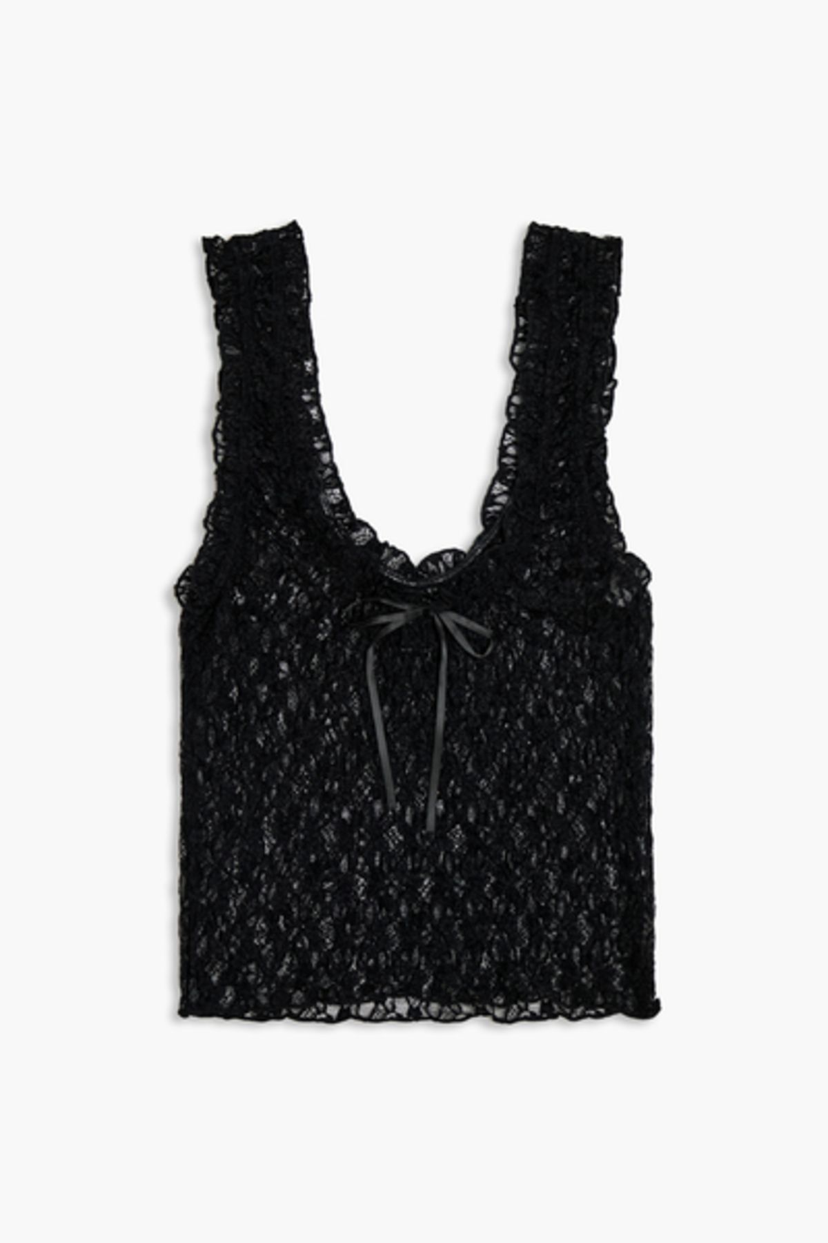 Forever 21 Transparan Dantel Bluz