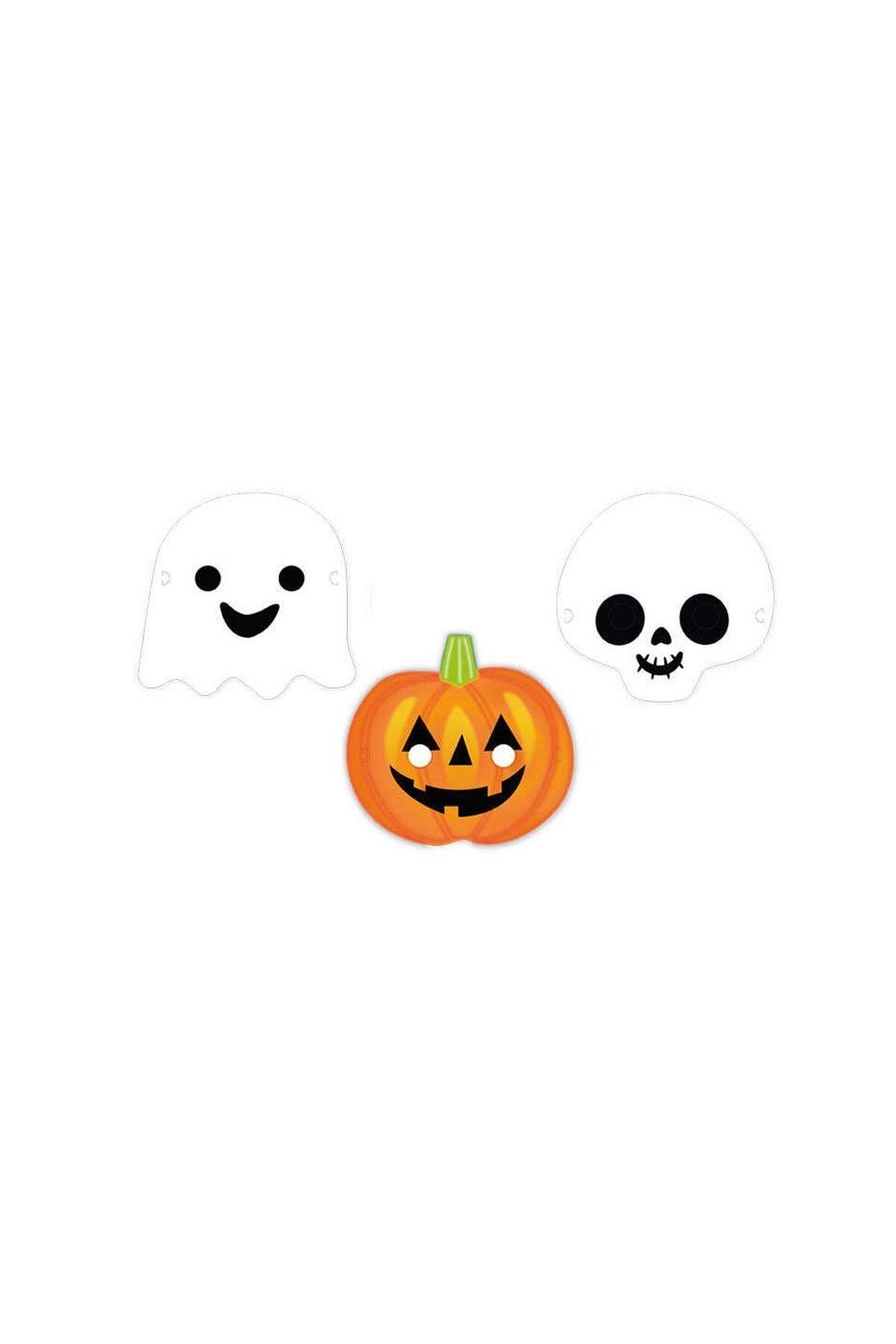 swilex THW1730 Halloween Kağıt Maske 6 adet, asorti