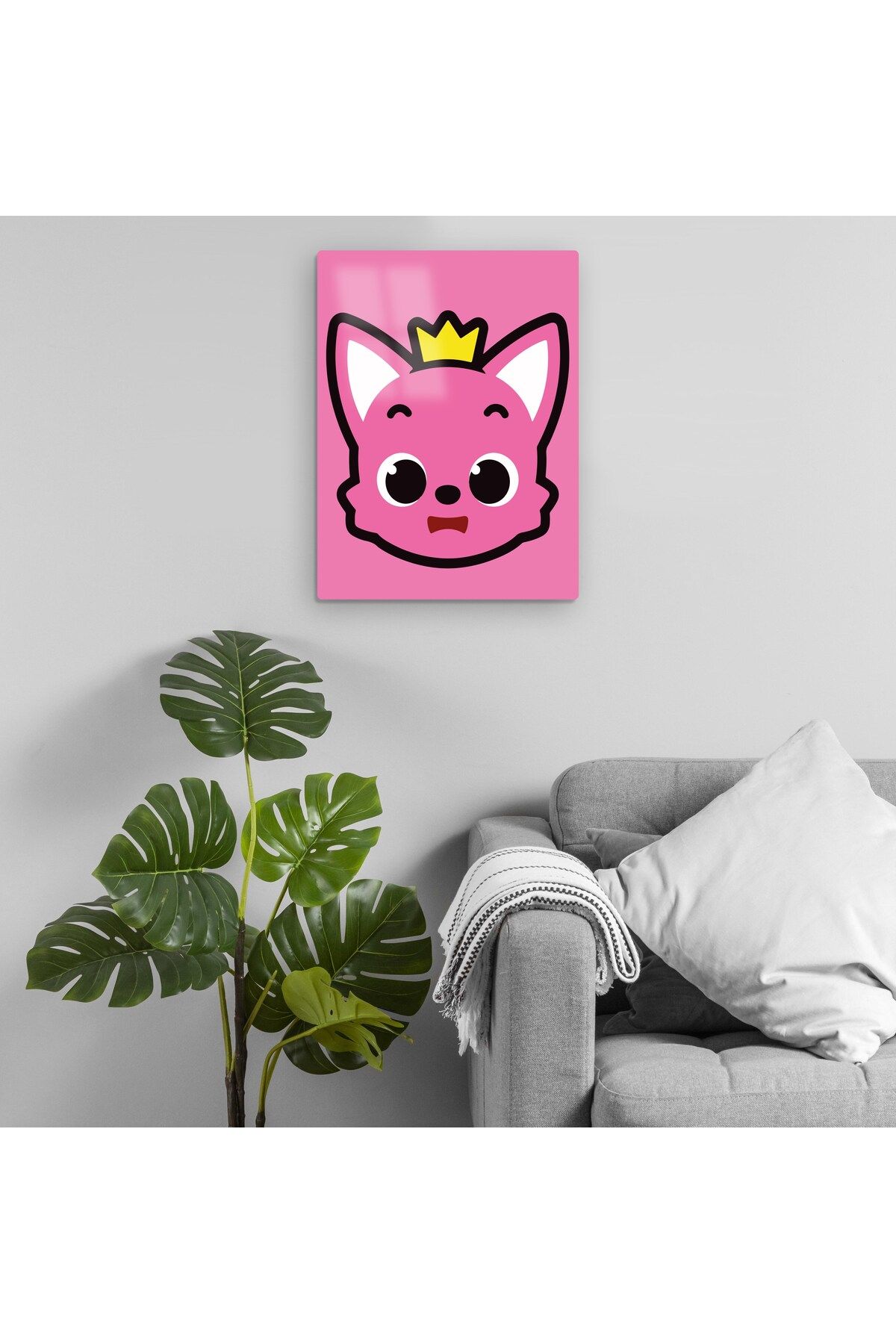 Pixxa Pinkfong - Youtube Metal Tablo Model 4