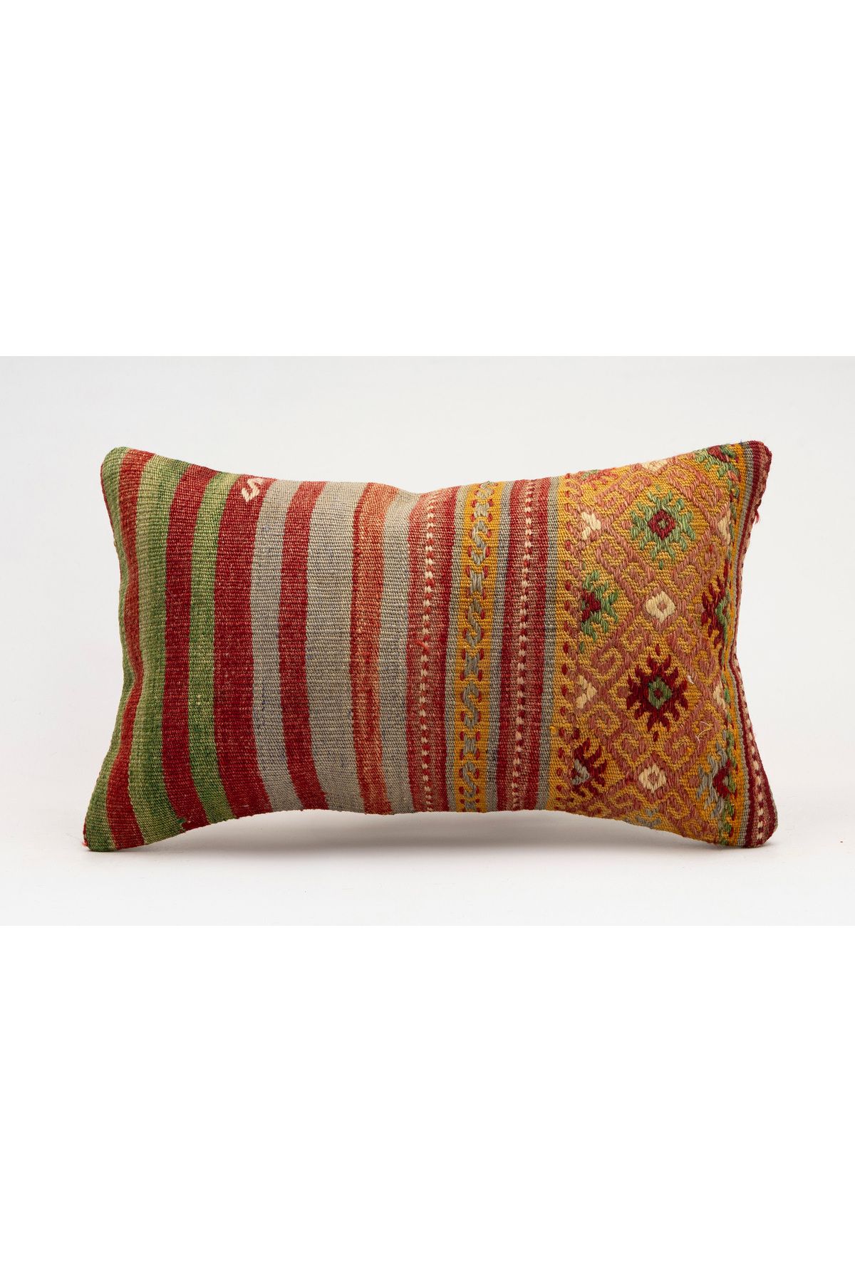 Kilim Whole Sale El Yapımı Kilim'den Yapılmış Vintage Kırlent Kılıfı, Yün, 30x50 Cm