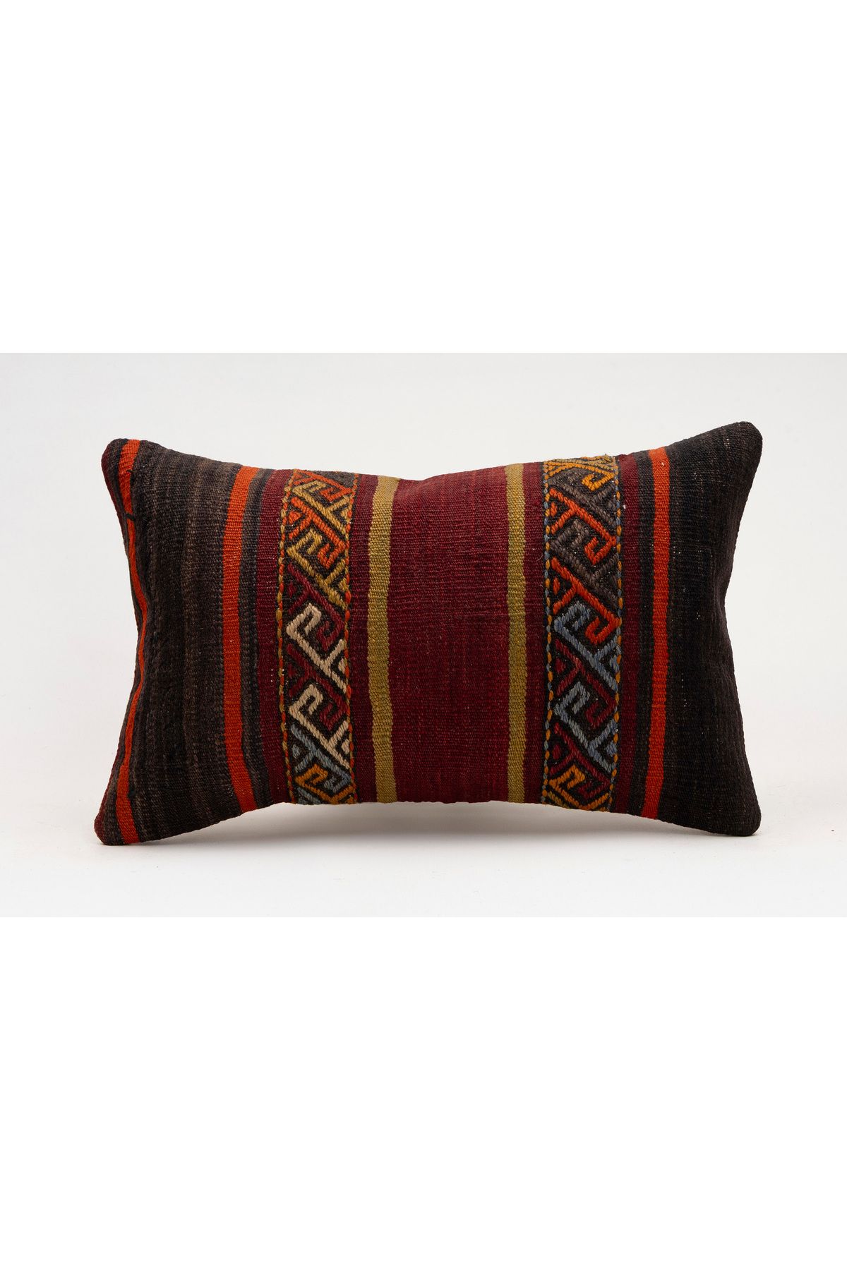 Kilim Whole Sale El Yapımı Kilim'den Yapılmış Vintage Kırlent Kılıfı, Yün, 30x50 Cm