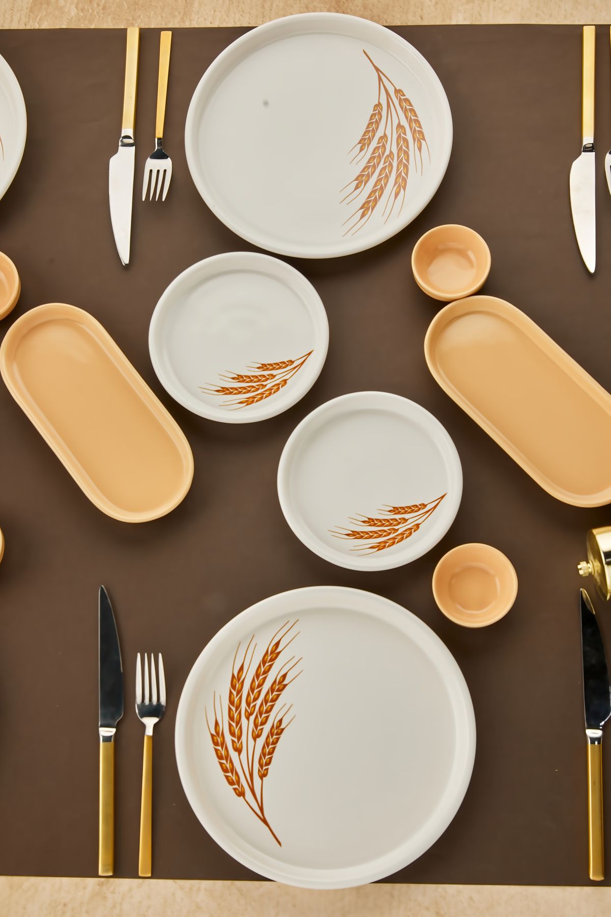 Akkoyunlu home-Başak 18 Piece Ceramic Breakfast Set Breakfast Set for 6 People Luxury Ceramic 3