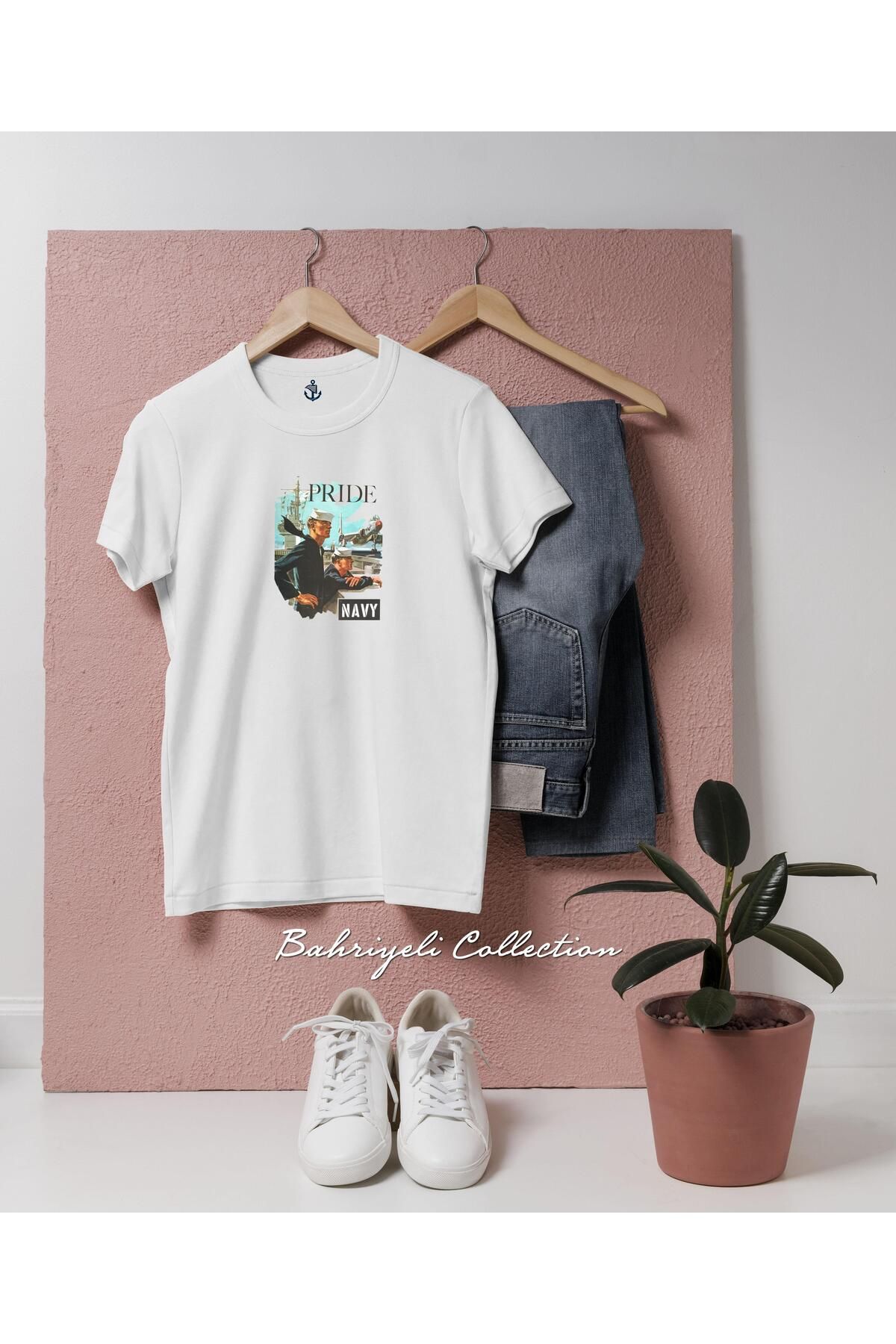 bahriyeli.jpeg Oversize pride navy _ donanma ve denizci Tasarımlı Unisex T-Shirt