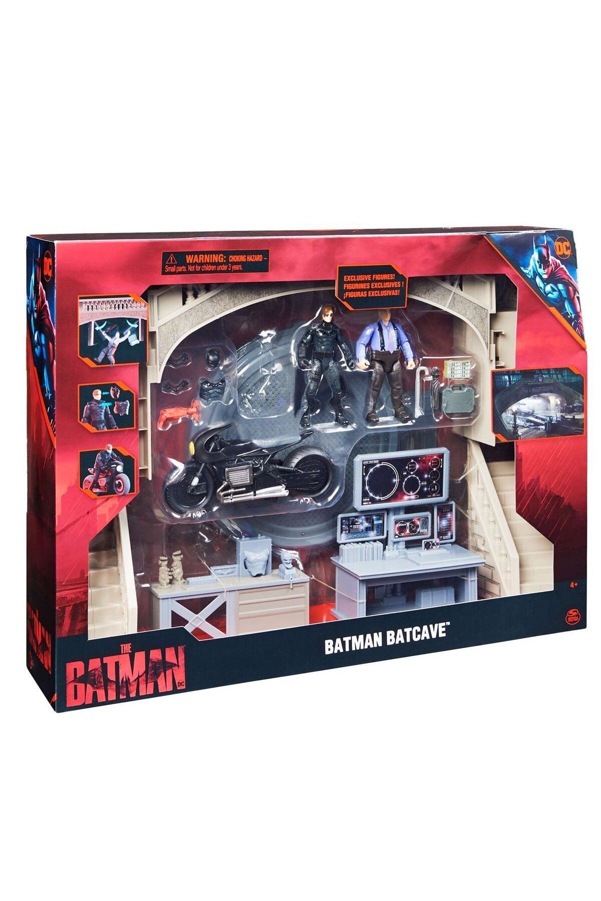 swilex 1068398 Batman Batcave Film Anları 1 araç + 2 figür -Spinmaster