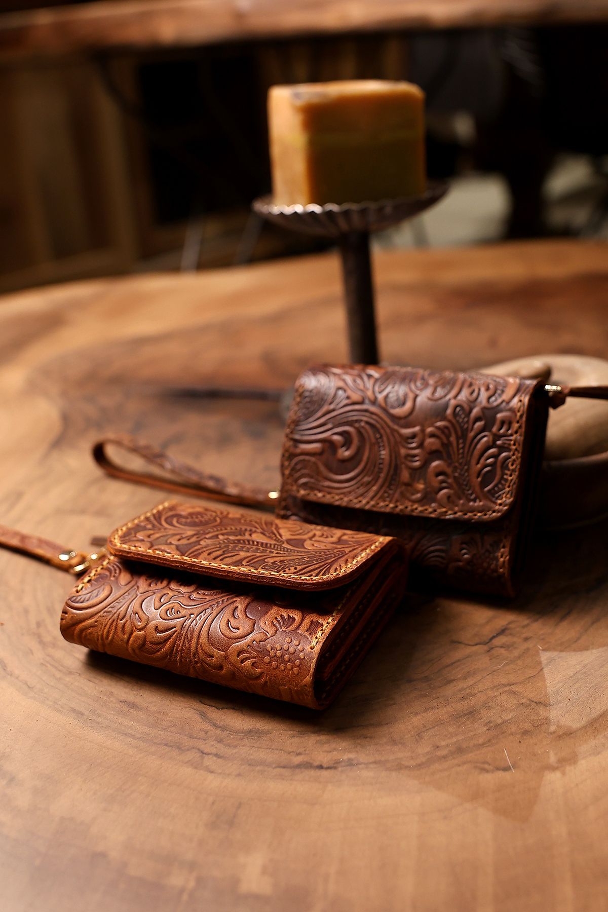 Wild West Crafted Briddle Minimal Bilek Askılı Kadın Cüzdan