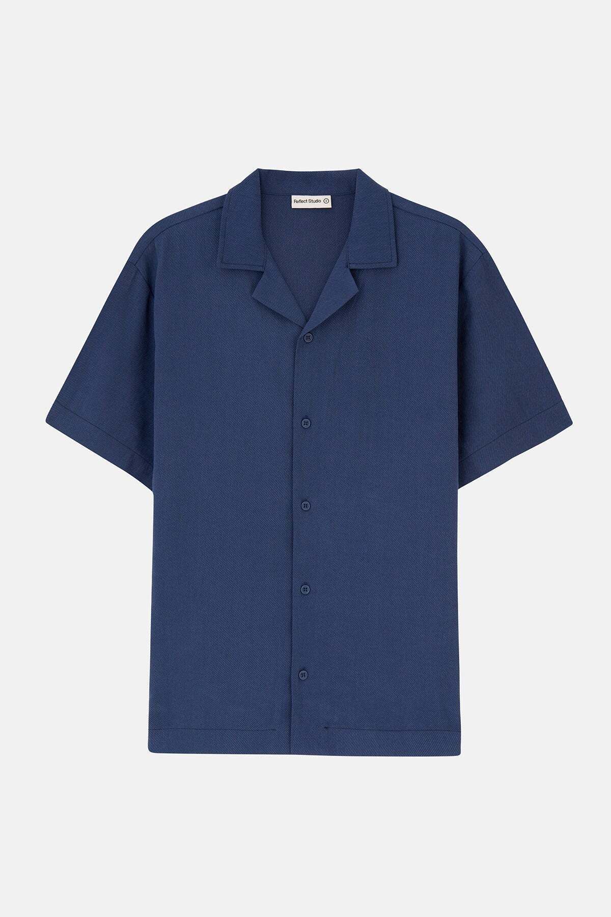 Reflect Studio Basic TENCEL™ Kısakollu Gömlek - Lacivert