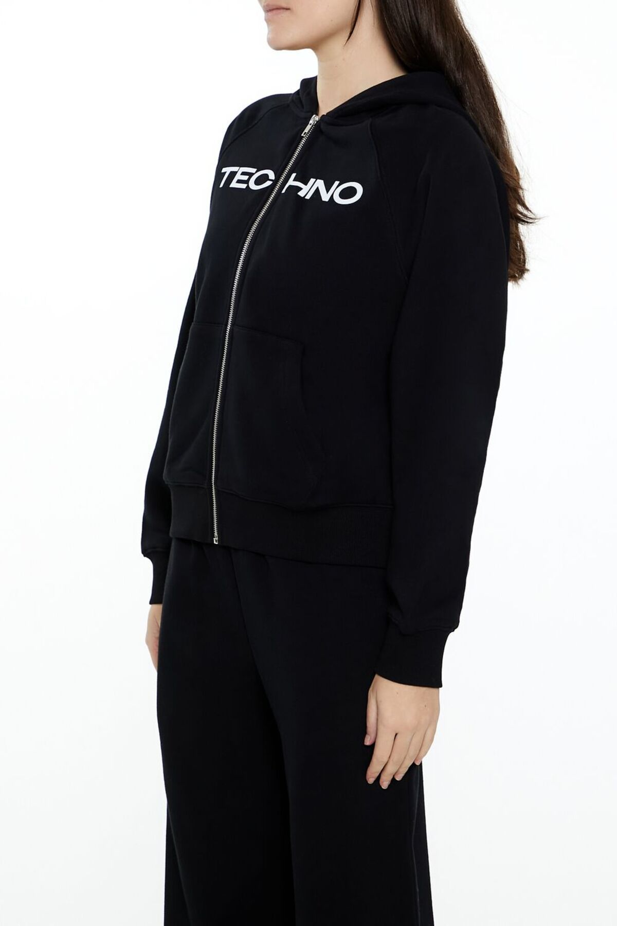 Forever 21 Techno Baskılı Sweatshirt