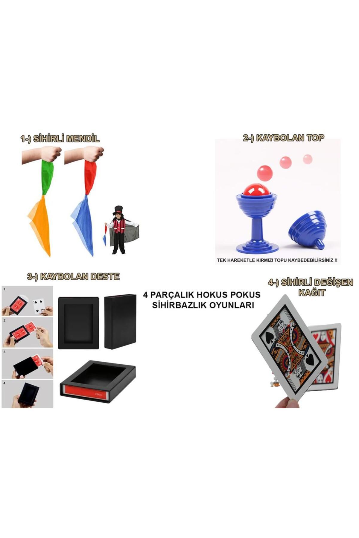 Kanonik Education 4&#39;lü Sihirbazlık Seti – Hokus Pokus Sihirli Numara Seti