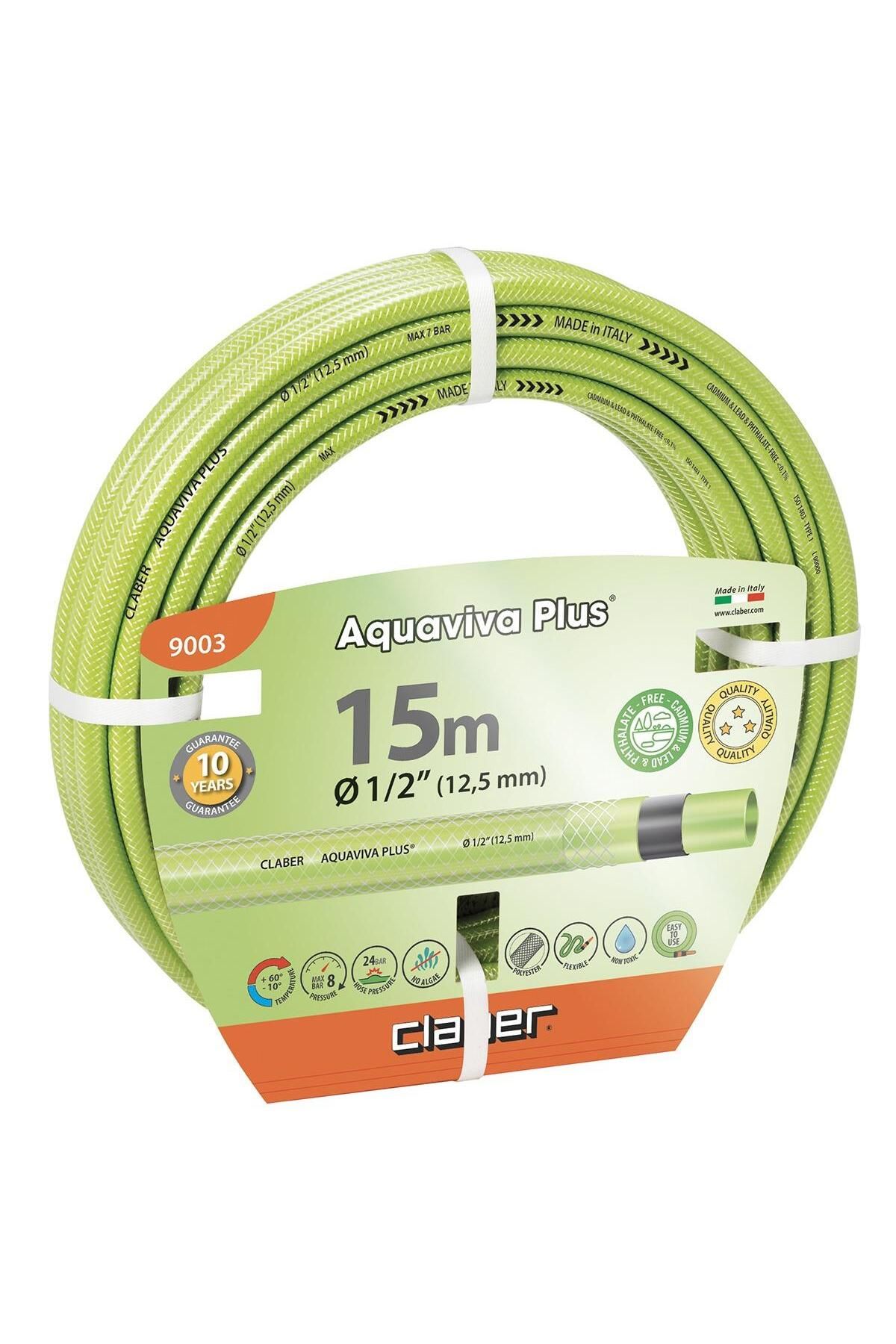 CLABER 9003 Aquaviva Plus 1/2 15 mt Bahçe Hortumu
