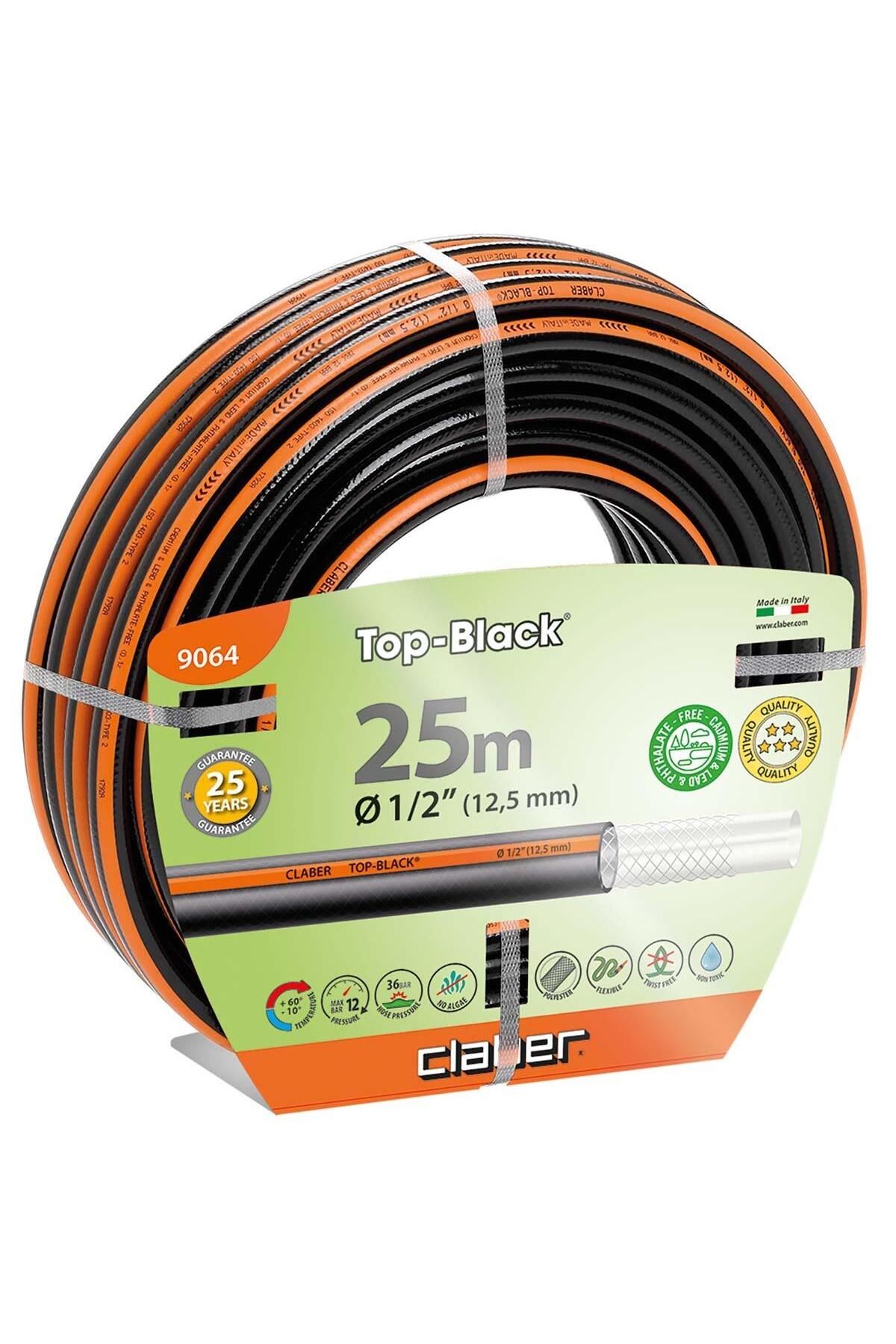 CLABER 9064 Top Black 1/2" 25 mt Bahçe Hortumu