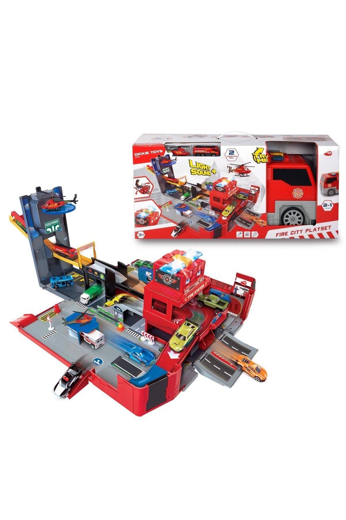 swilex 203719005 Dickie, Katlanır İtfaiye Aracı Oyun Seti 49 cm