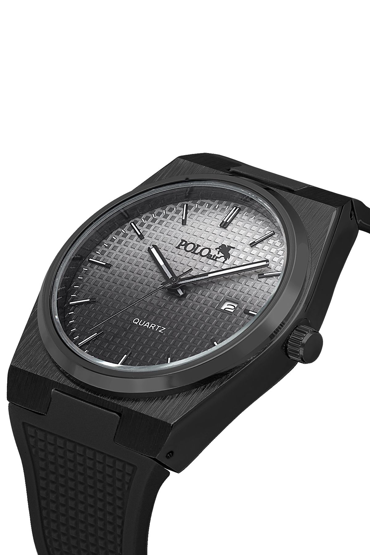 Polo Air Silikon Kordon Takvimli Erkek Kol Saati Siyah Renk PL-0985E1x