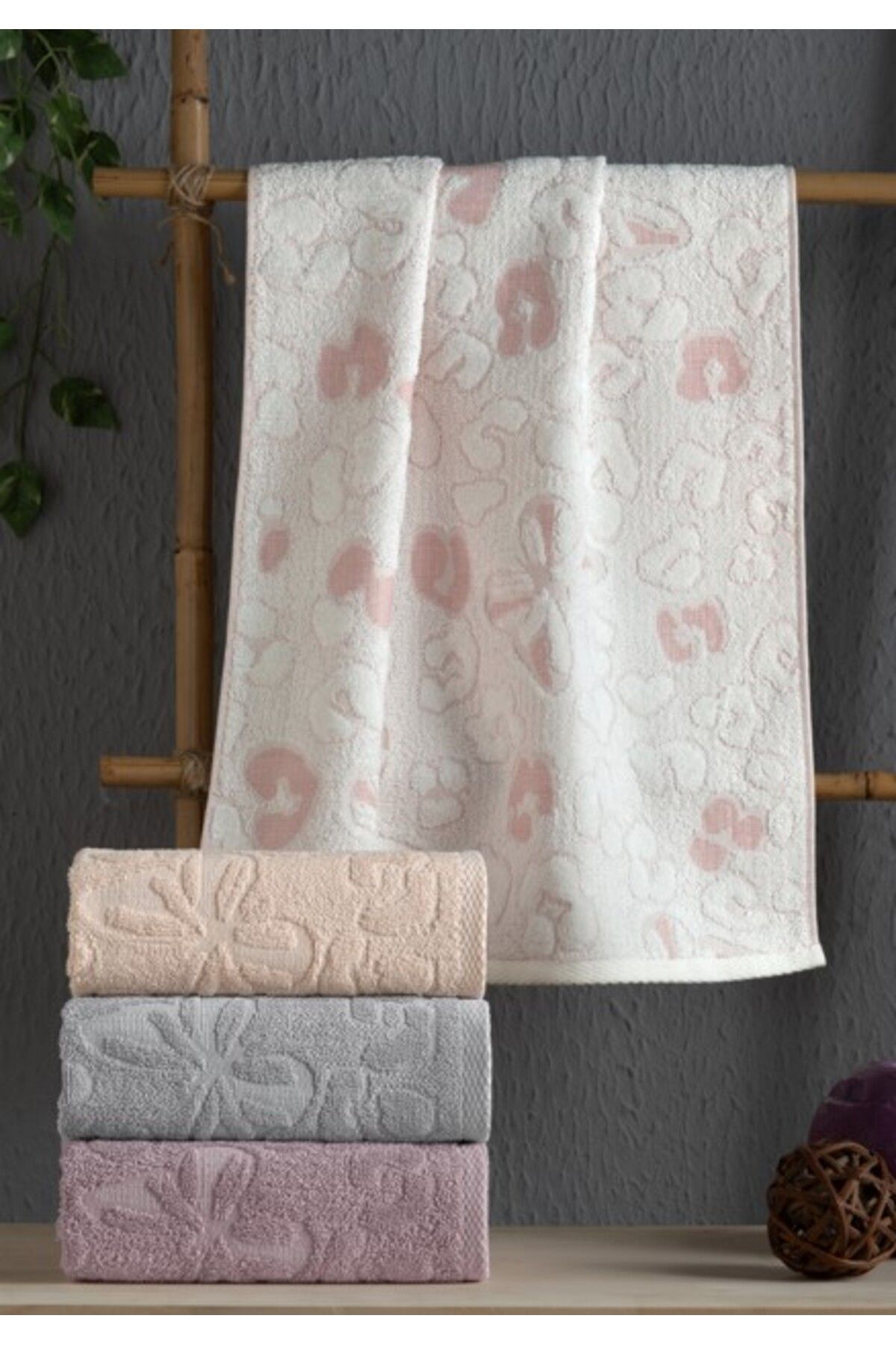 feifei Bambu 4´Lü 50X90 El Havlusu Aron V1