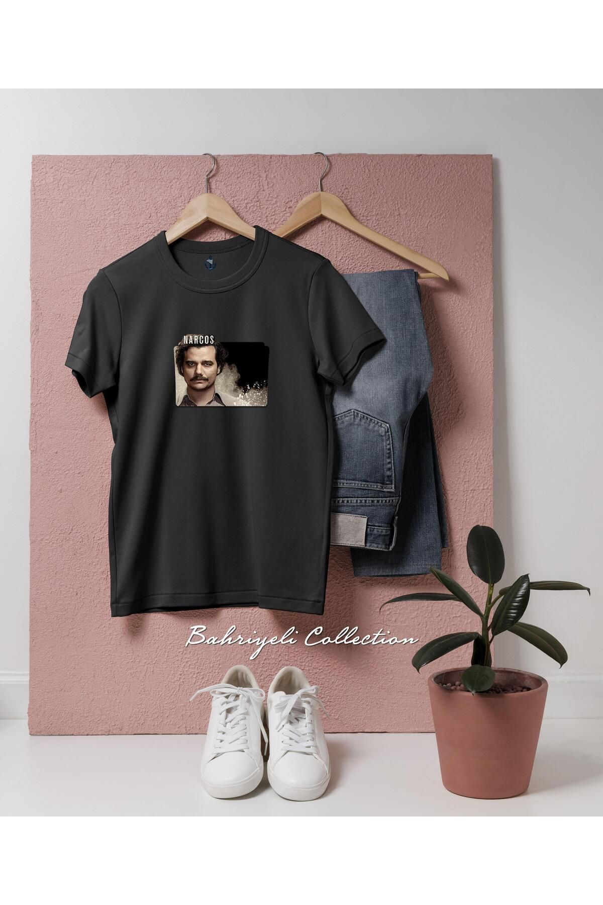 bahriyeli.jpeg Oversize narcos pablo escobar Tasarımlı Unisex T-Shirt