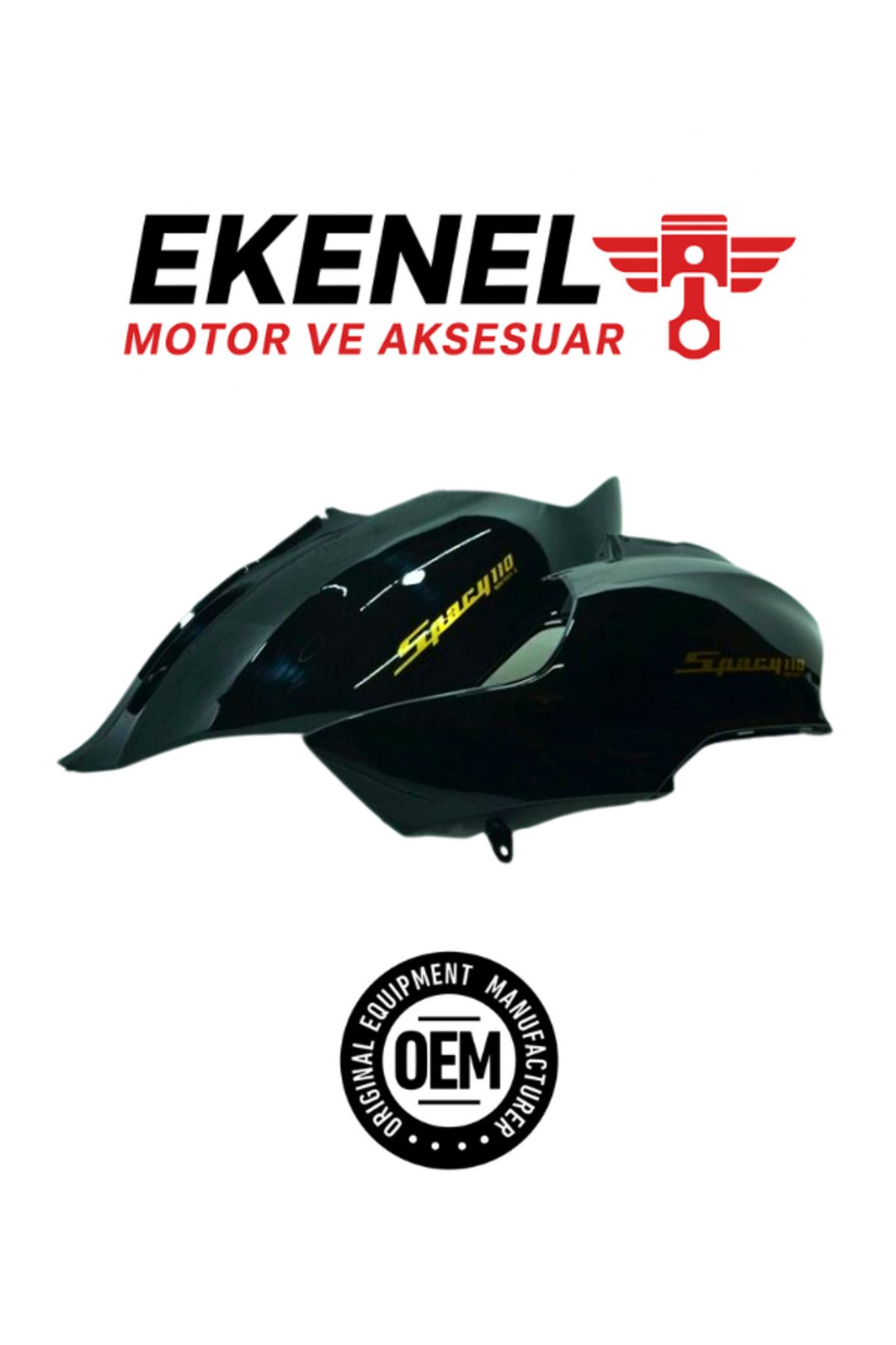OEM Honda Spacy 110 Sele Altı Yan Kapak Siyah Takım OEM