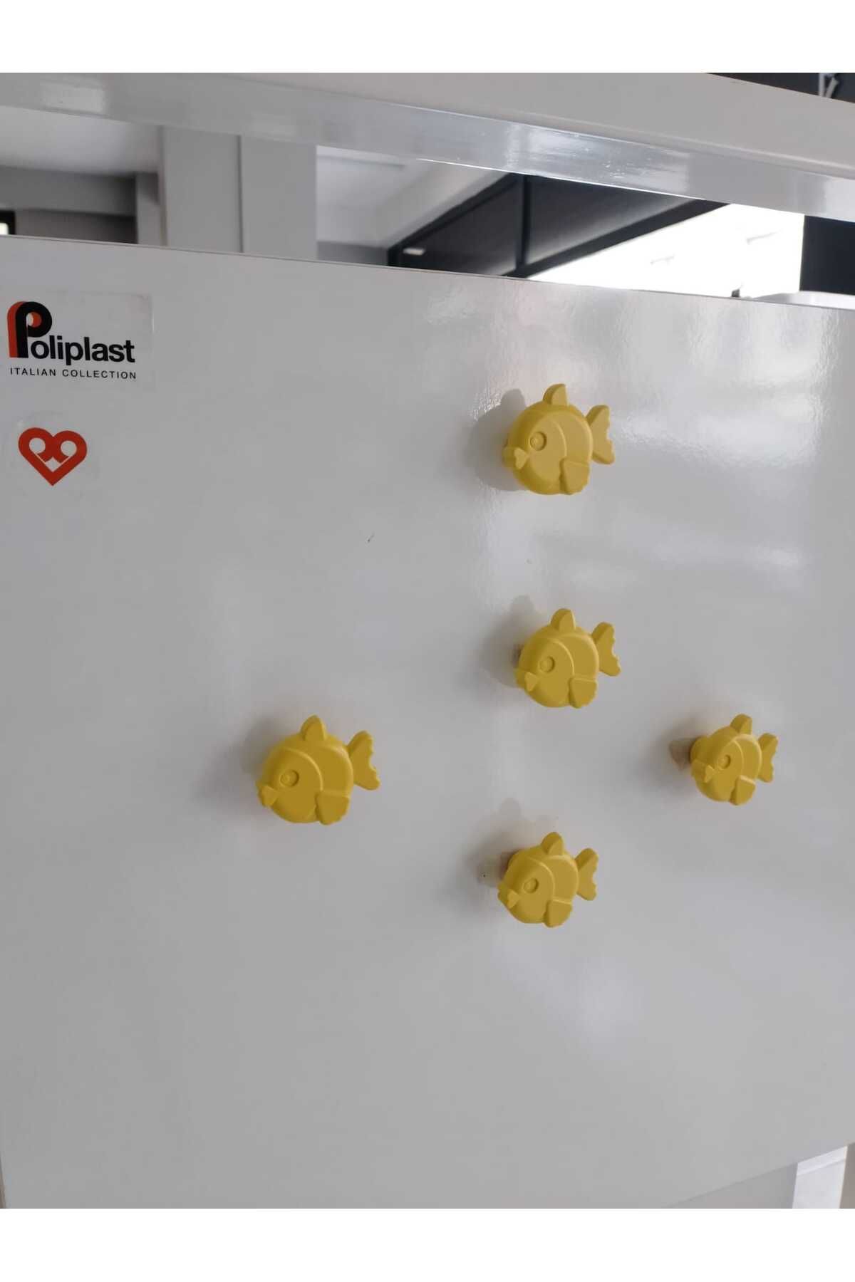 POLIPLAST Balık Kulp Çocuk odası kulp. Genç odası kulp. Dolap ve çekmece kulp./ 5 adet