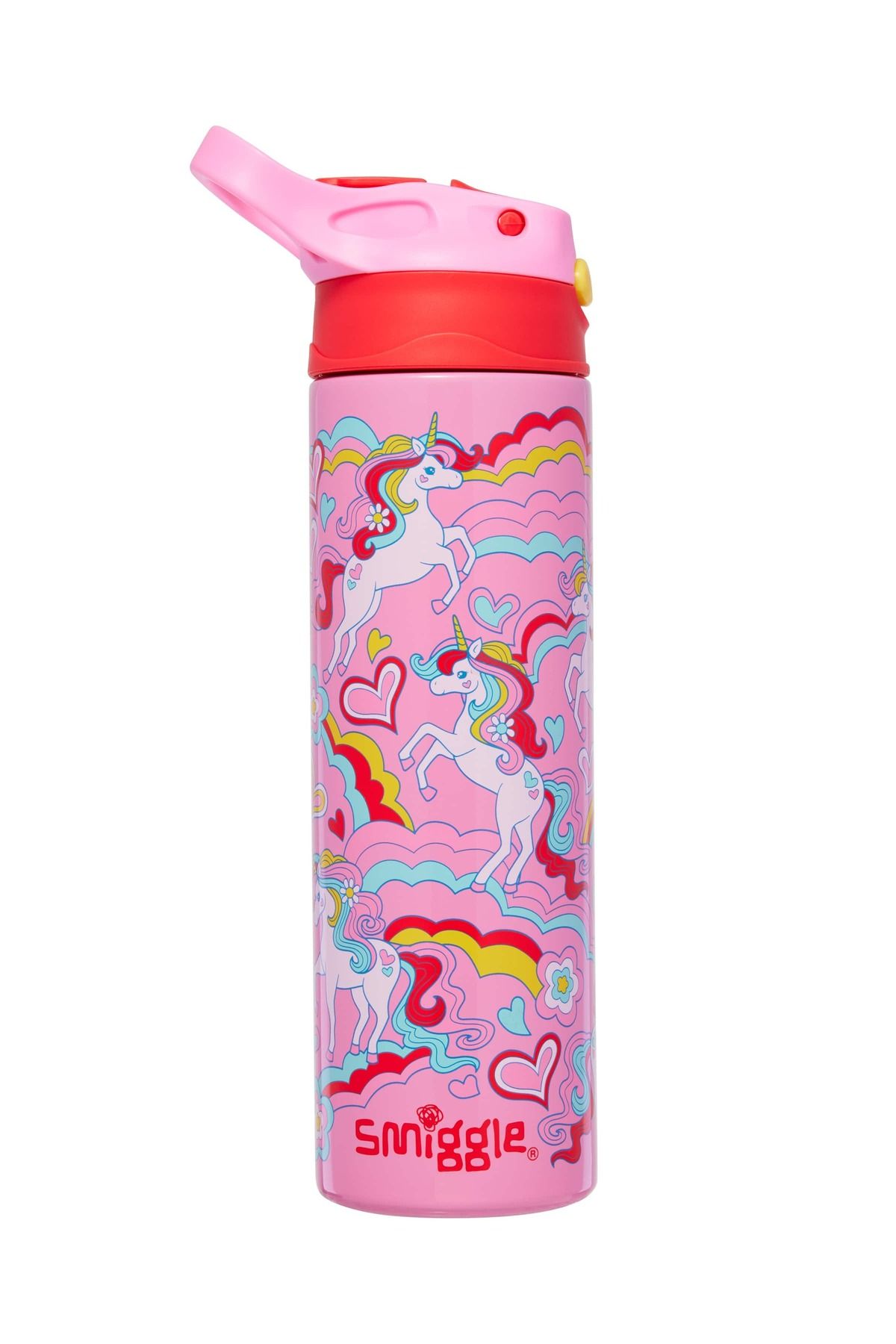 SMIGGLE Unicorn Atlı Yalıtımlı Paslanmaz Çelik Flip İçecek Şişesi 520ML Bpa İçermez