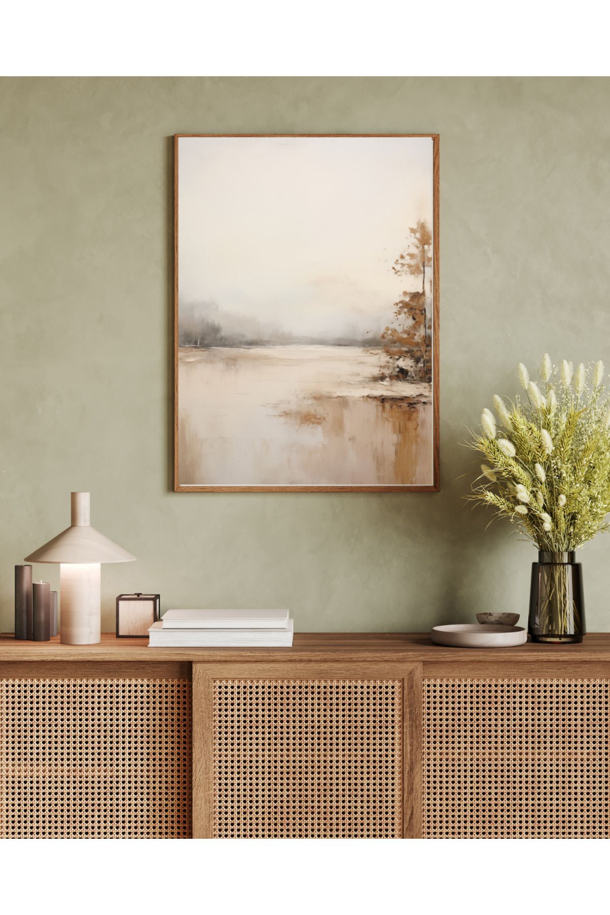 woodhomeworks tek parça salon ofis dekor tablo