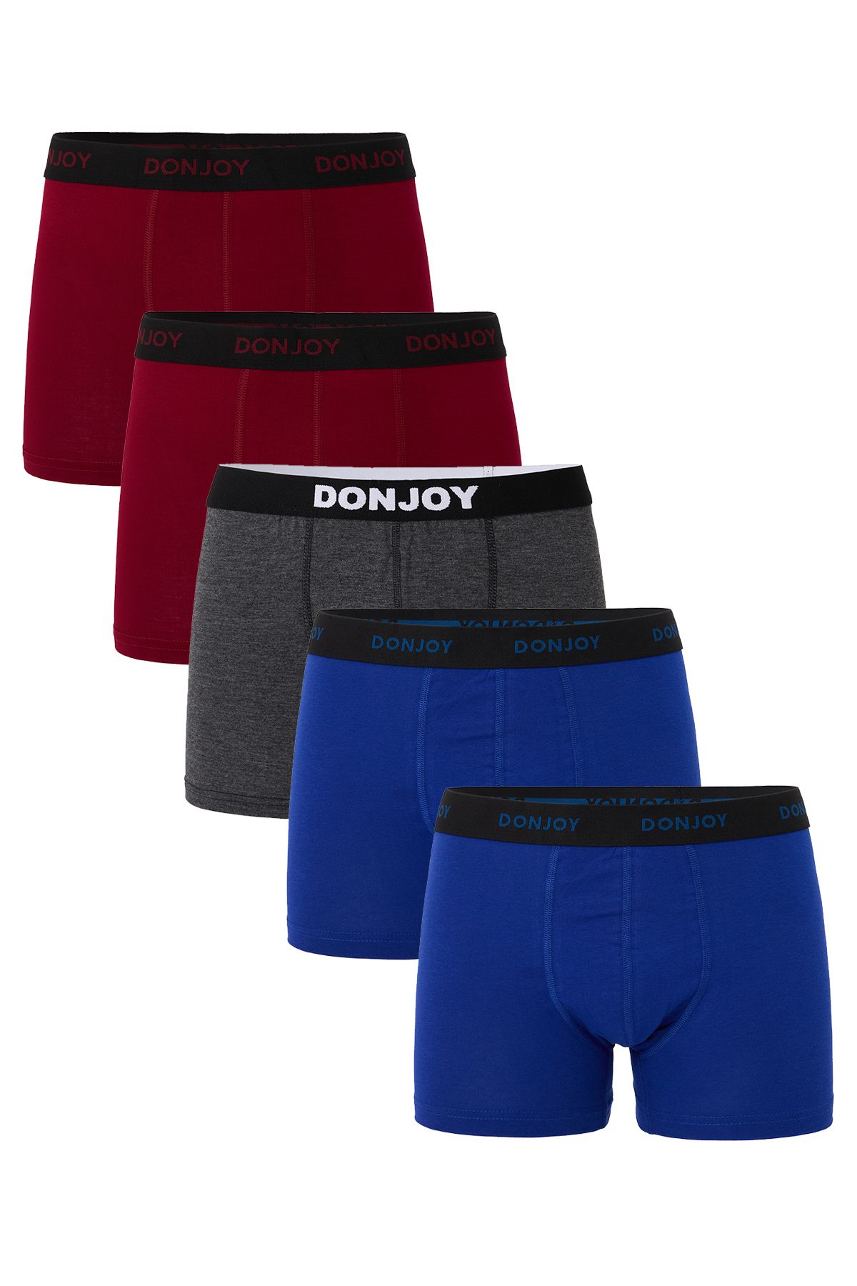 don joy Erkek 5'lİ Pamuklu Penye Beli Lastikli Boxer