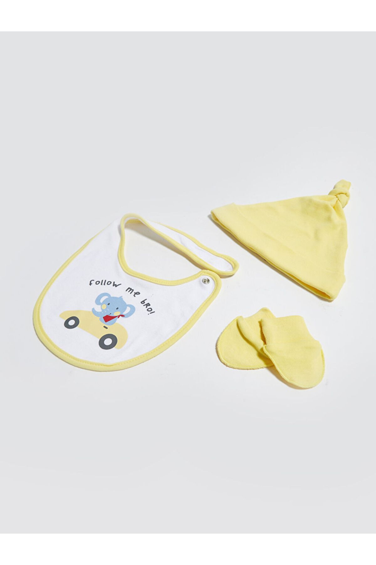 LC Waikiki LCW baby Beyaz Pamuklu Erkek Bebek Takım 3'lü