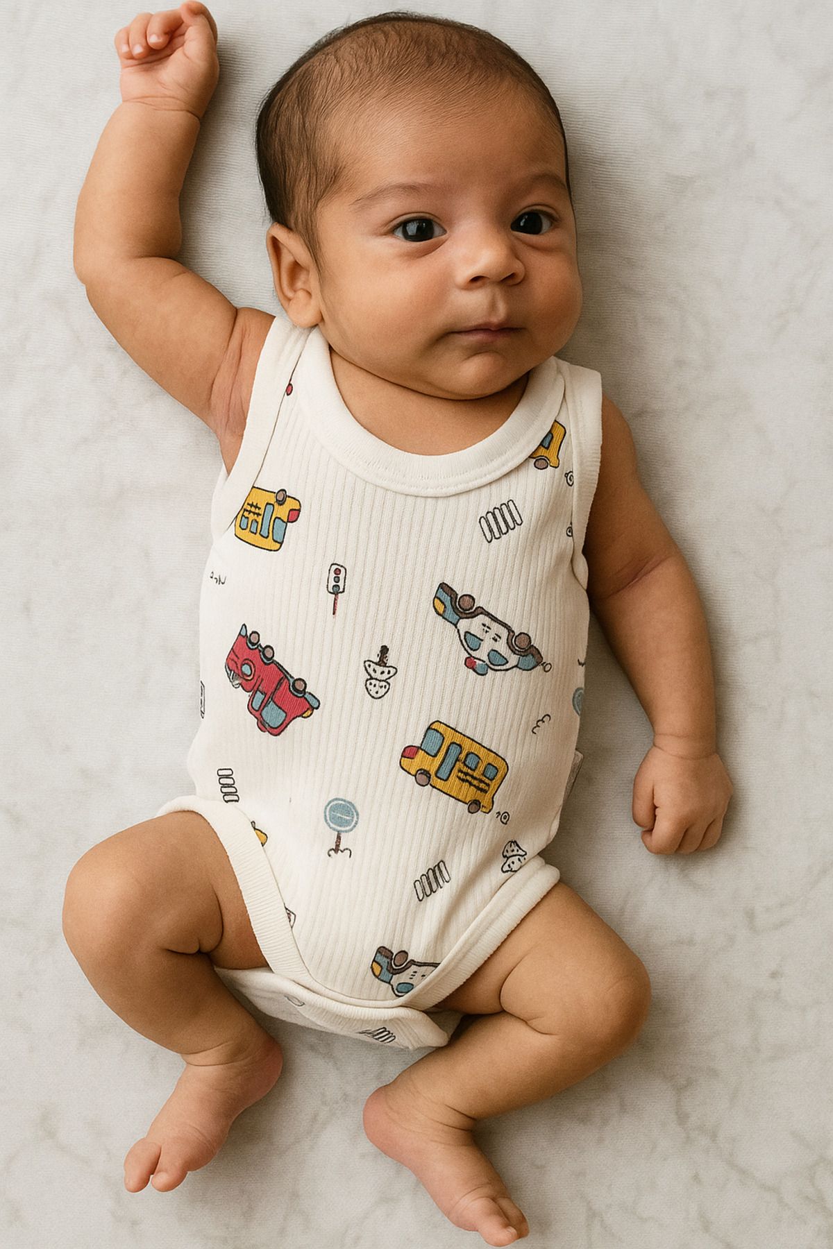 ANNELIESSE BABY Araba model 3 lü yeni doğan erkek bebek zıbın