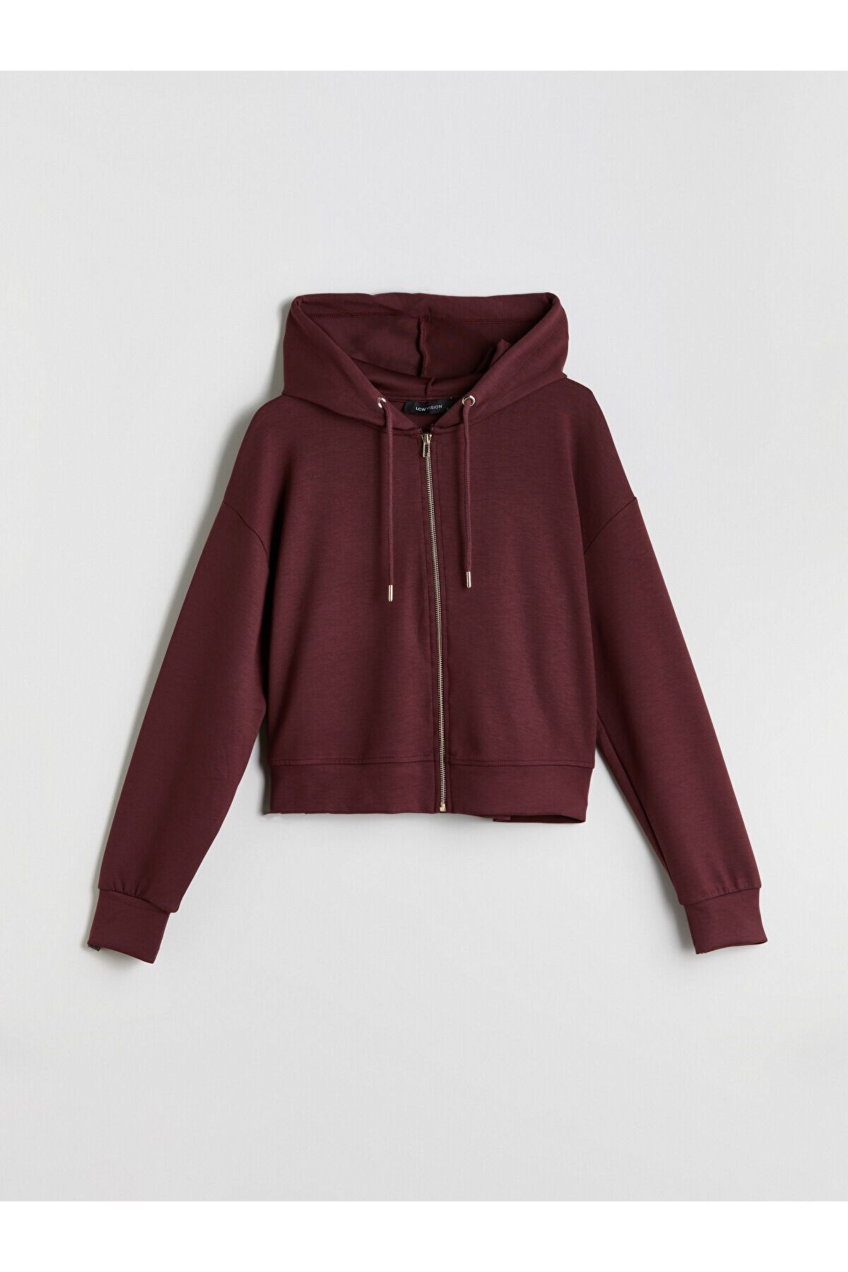 LC Waikiki Kapüşonlu Kadın Fermuarlı Sweatshirt
