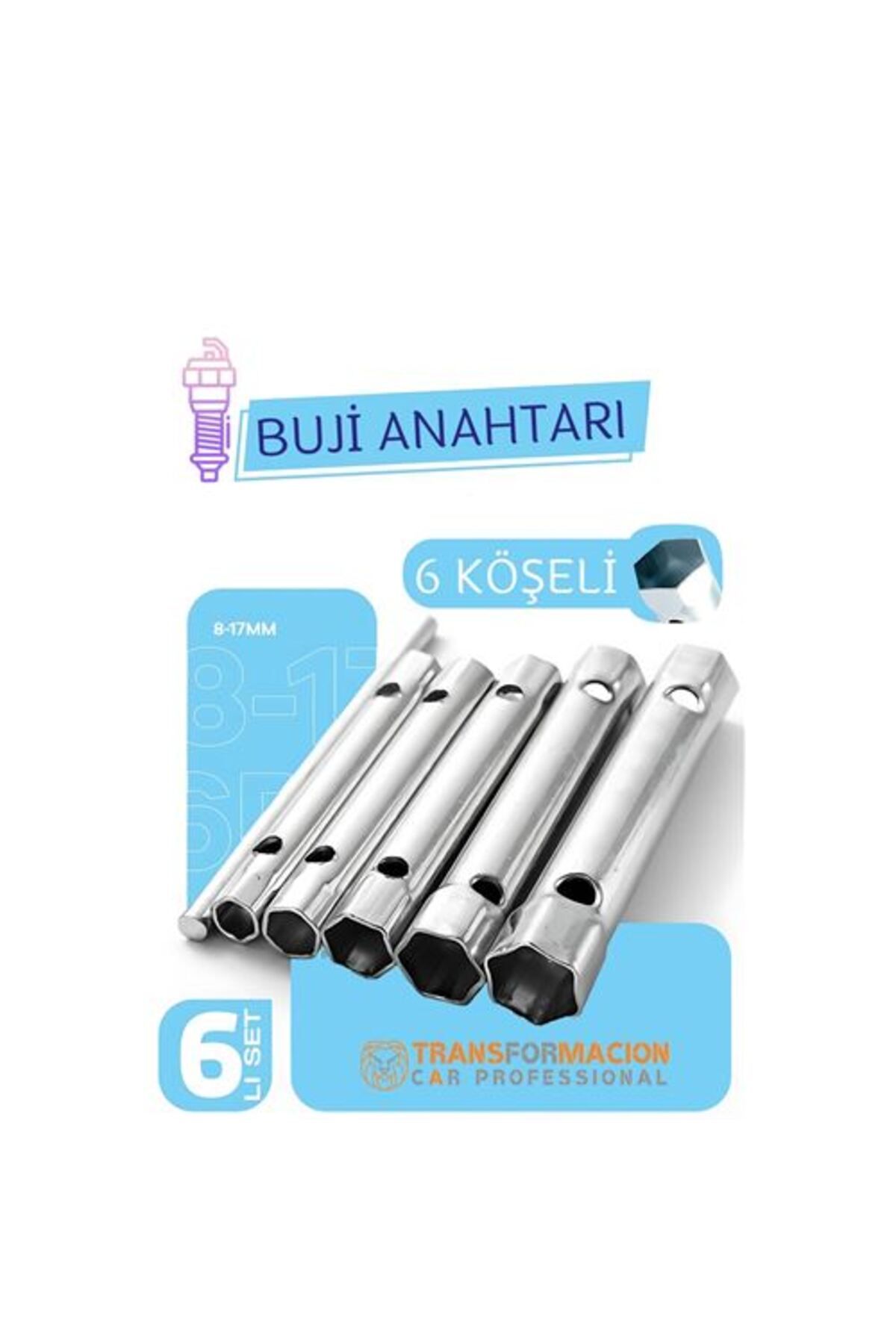 ModaCar Buji Sökme Takma Anahtarı - Torklu 5 Ebat Buji Anahtarı