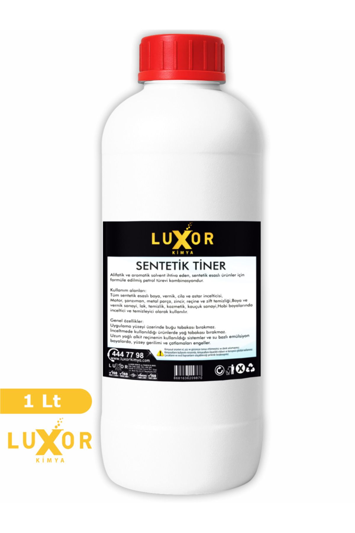 Luxor Kimya Sentetik Tiner 1 Lt