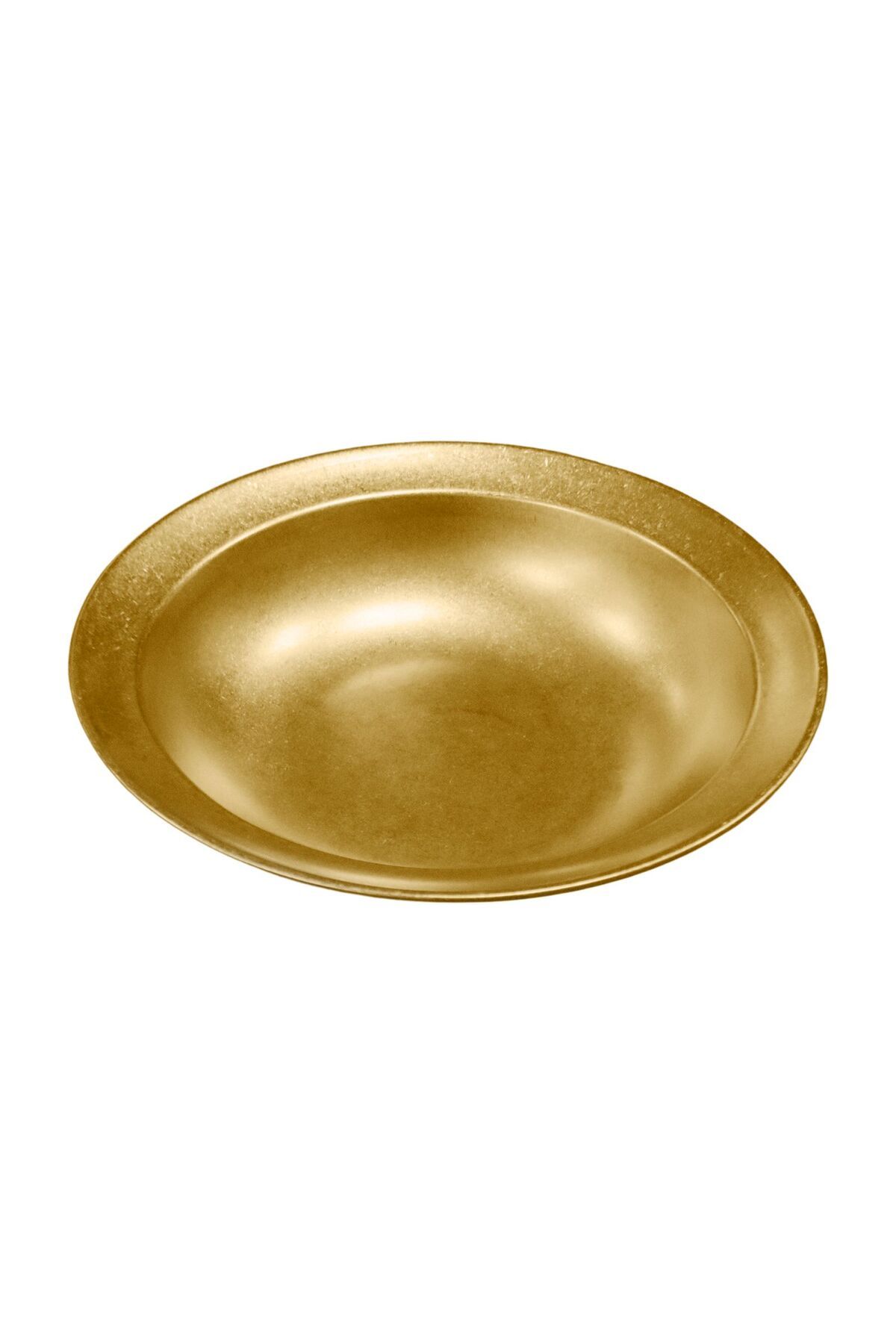 Biradlı Açık Büfe Retro Sunum Tabağı Altın 30*6 Cm