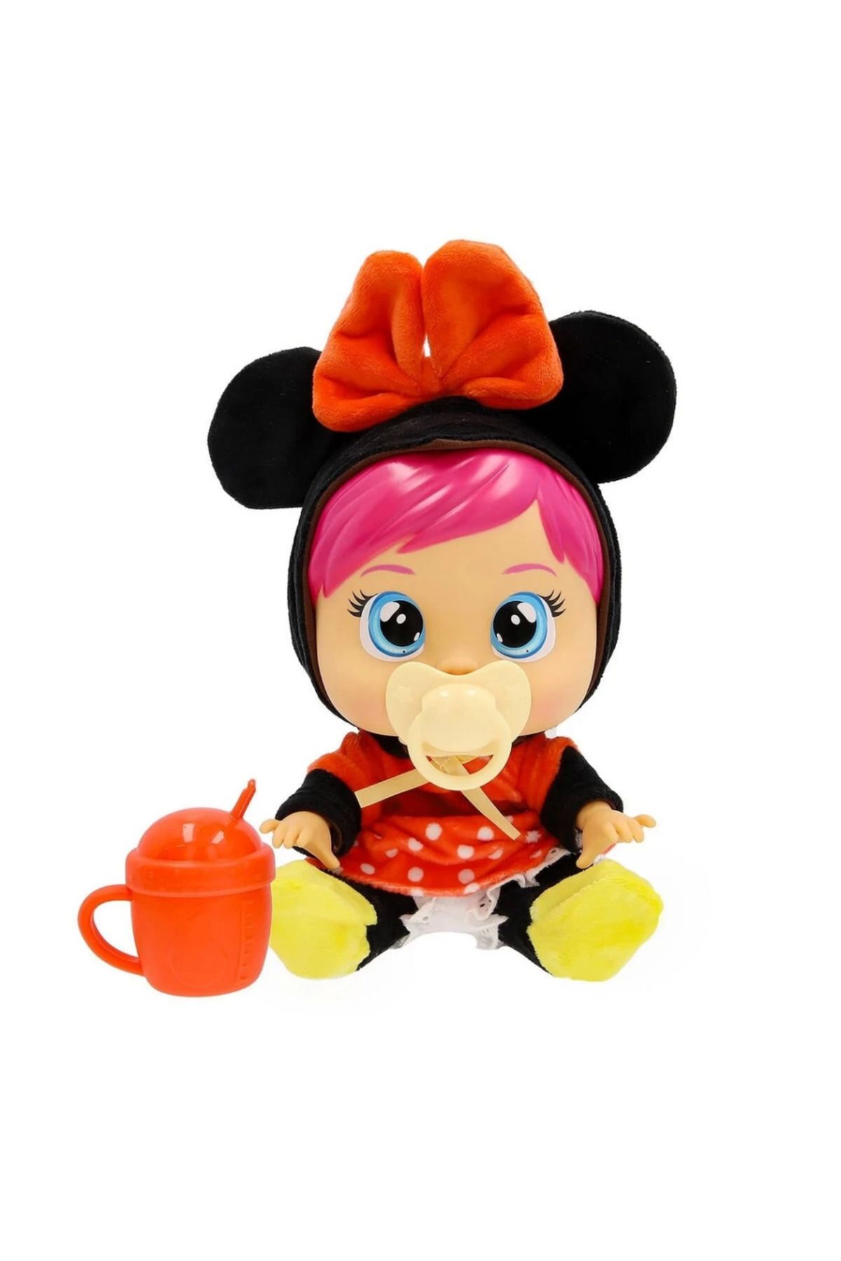 NW NessiWorld Nessiworld Cry Babies Love and Care Minnie Kostümlü Bebek