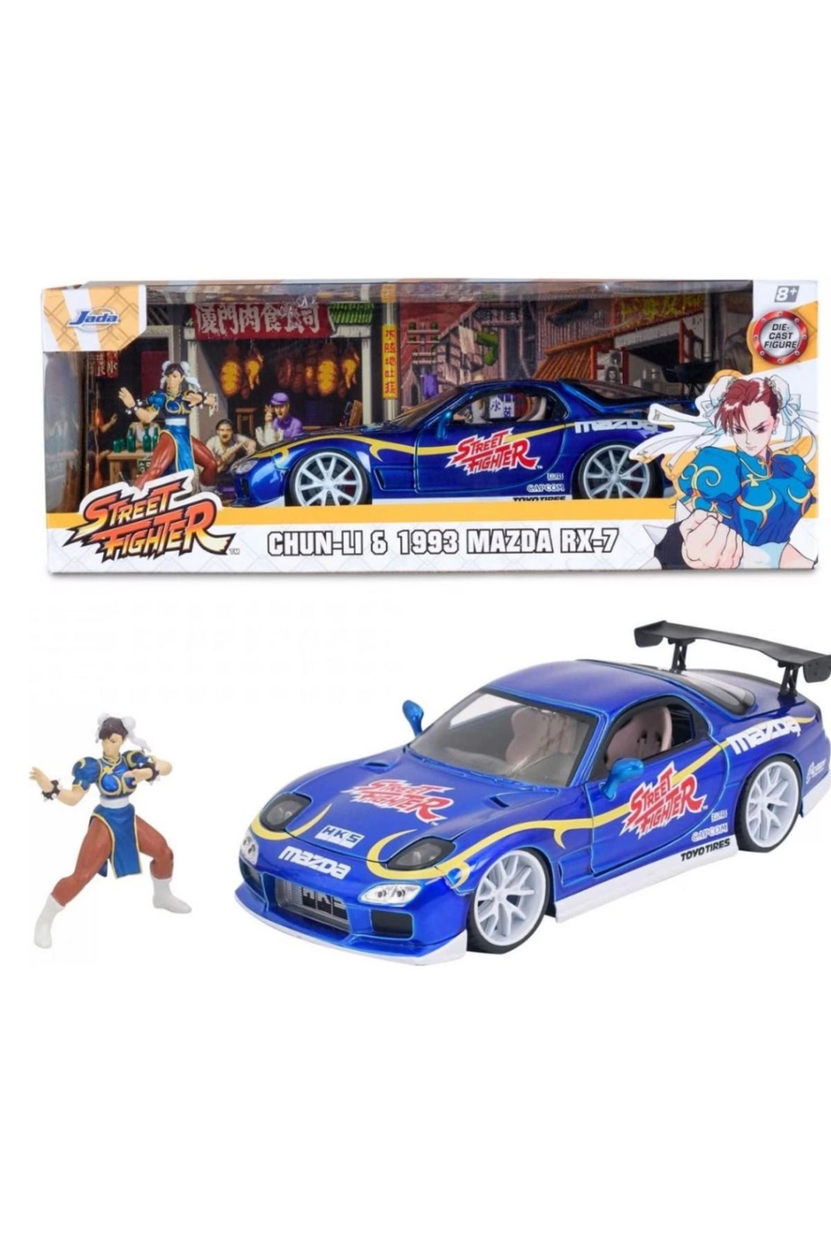 NW NessiWorld Nessiworld Jada1/24 Street Fighter 1993 Mazda RX7