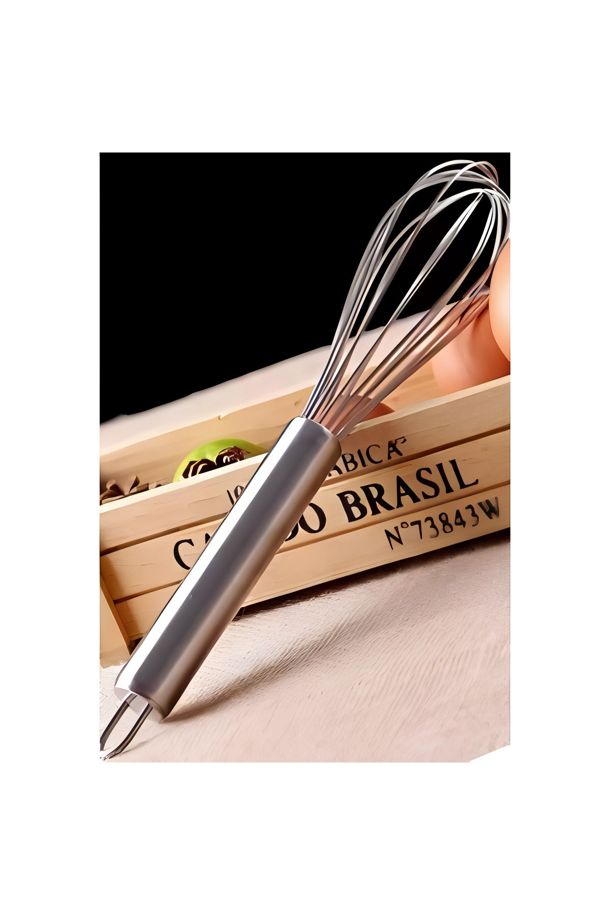 Lunetta Tel Çırpıcı El Mikseri Tatlı Tuzlu Pasta Karıștırıcı Ergonomik Süt Un Karıștırma Aparatı 35 Cm