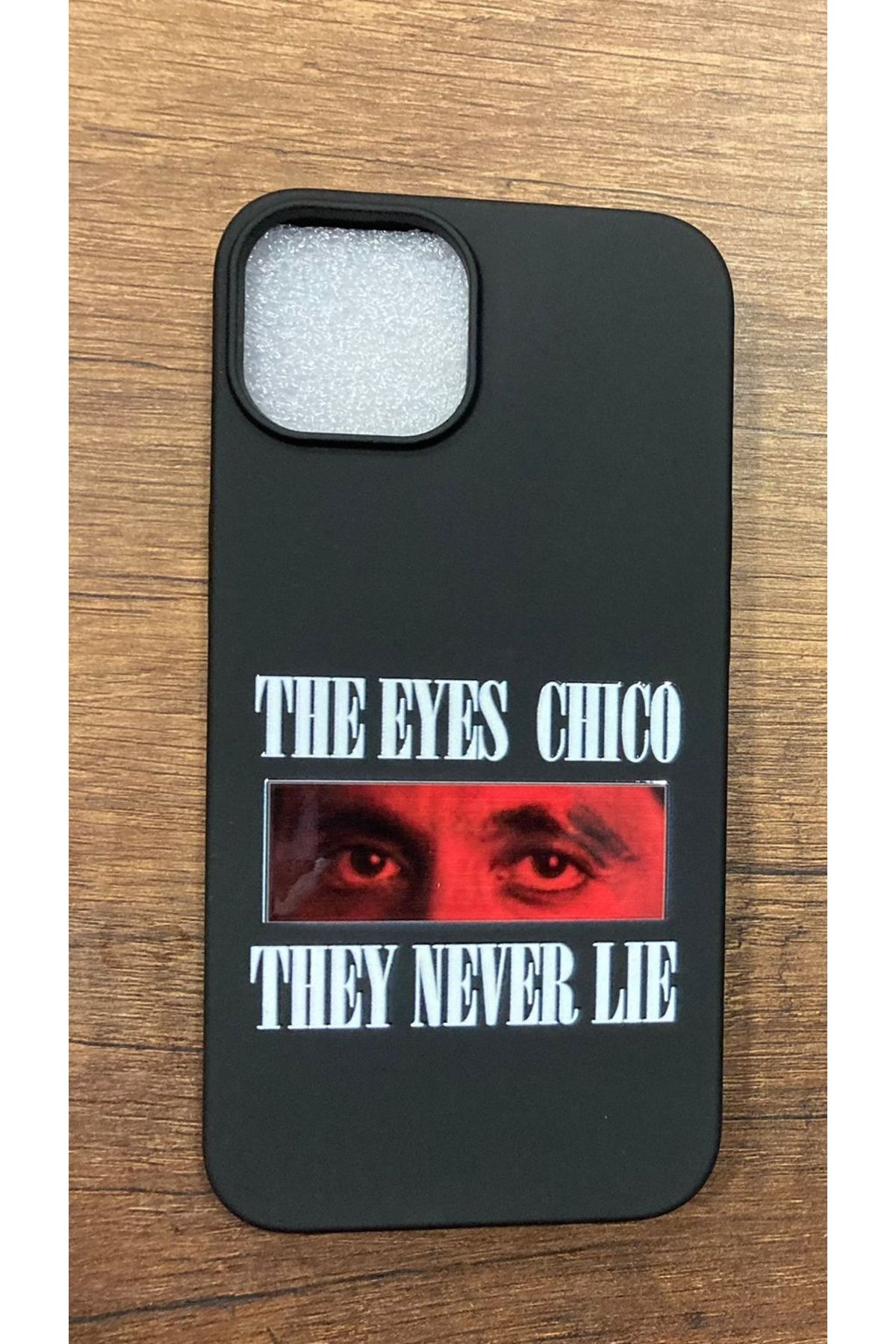 Newon İPHONE 13/14 TONY MONTANA SCARFACE BASKILI İÇİ KADİFE PREMİUM LANSMAN SİLİKON TELEFON KILIFI