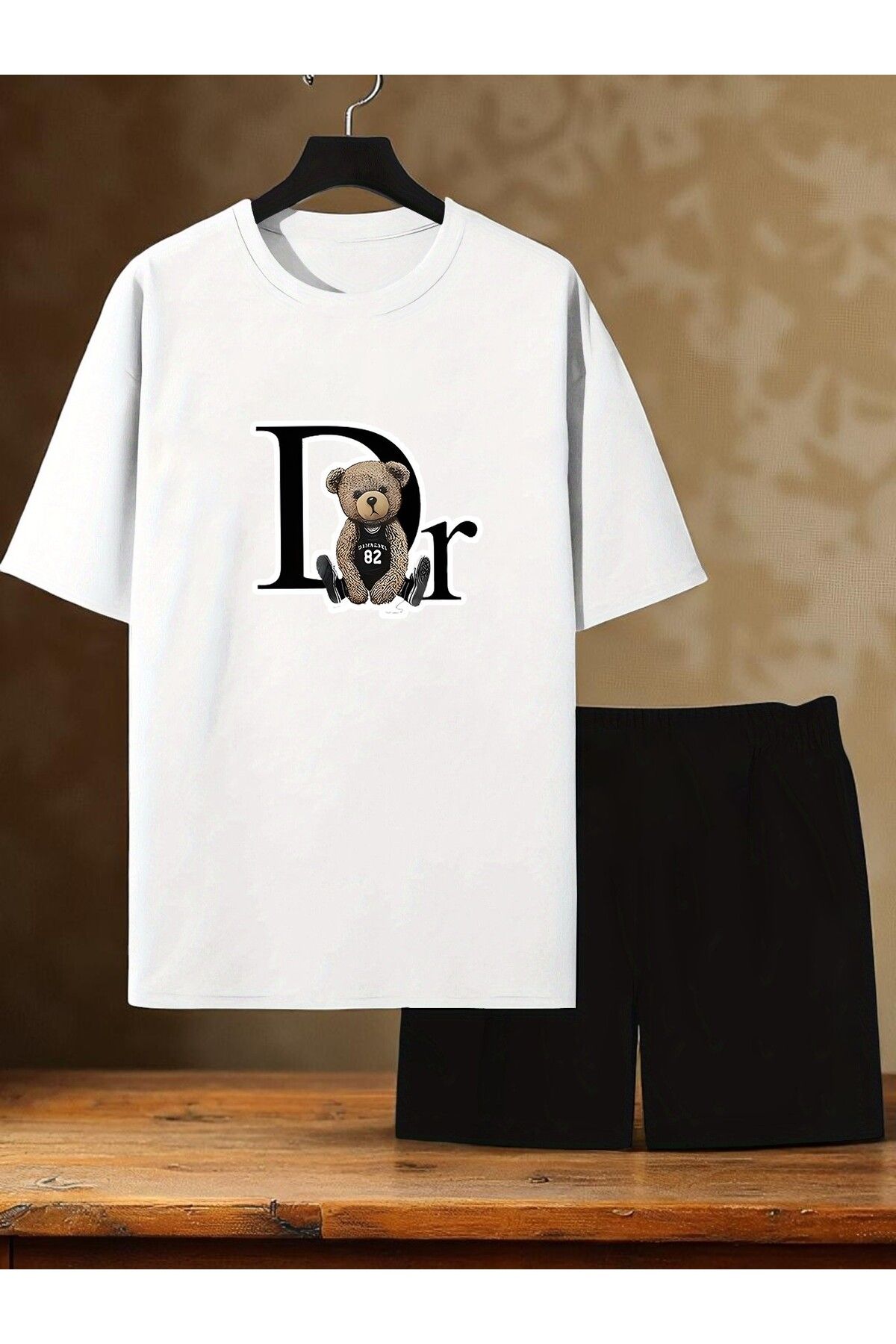 uyguntarz Unisex Dr. AYI Tasarım Basklı Tshirt Şort Takımı