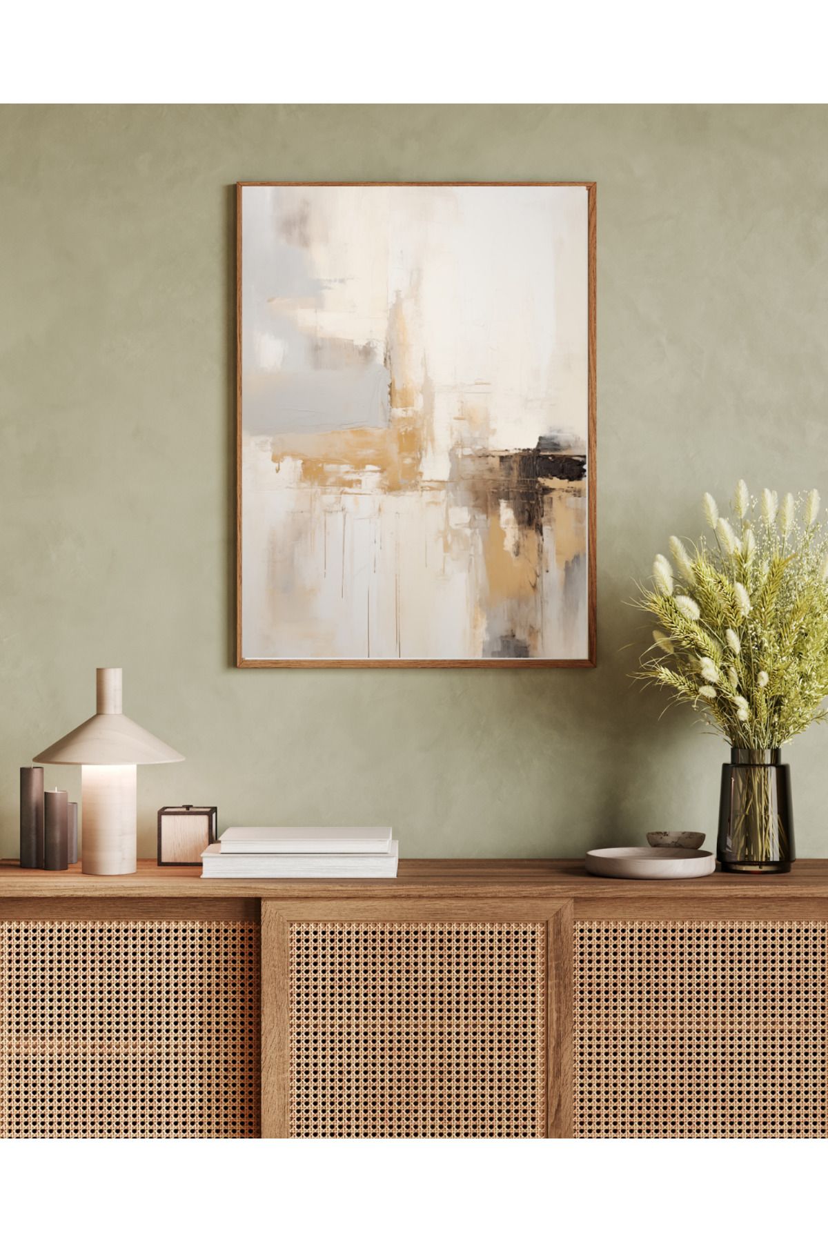 woodhomeworks tek parça salon ofis dekor tablo