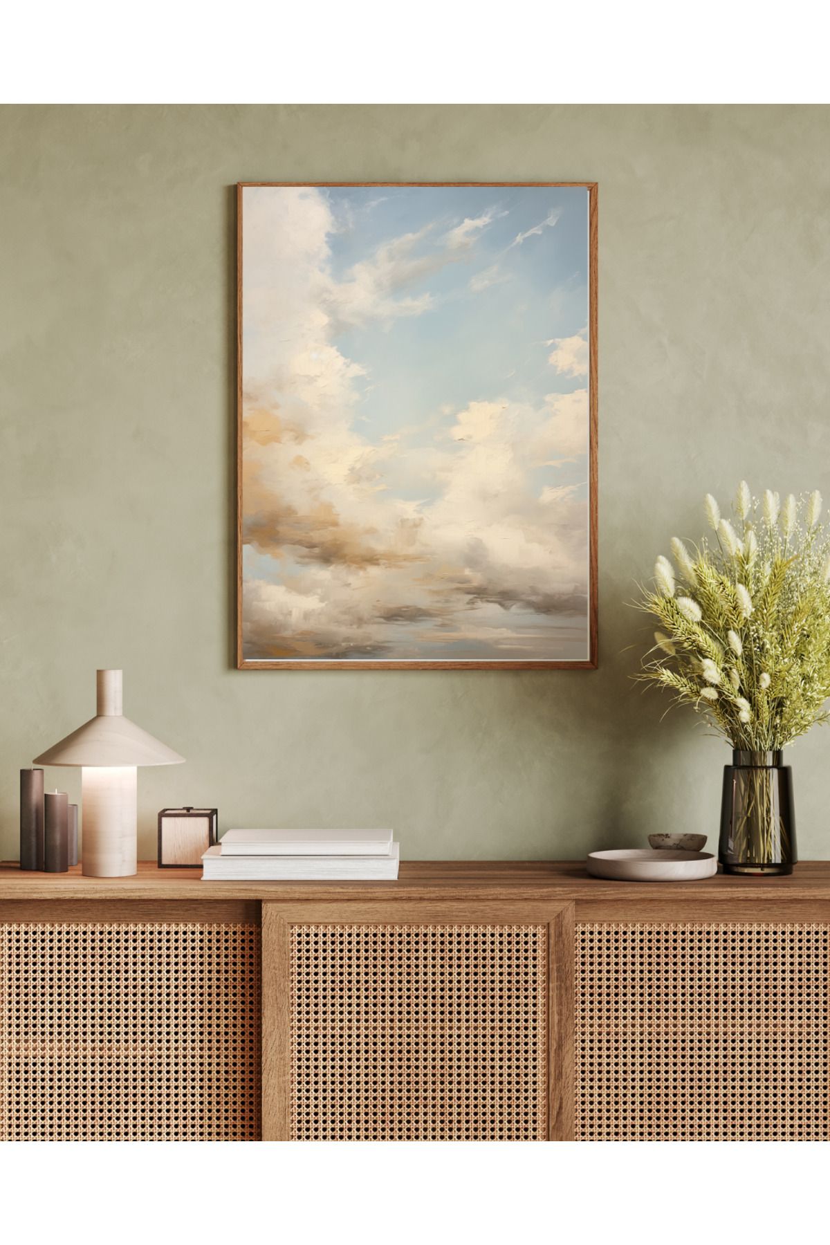 woodhomeworks tek parça salon ofis dekor tablo