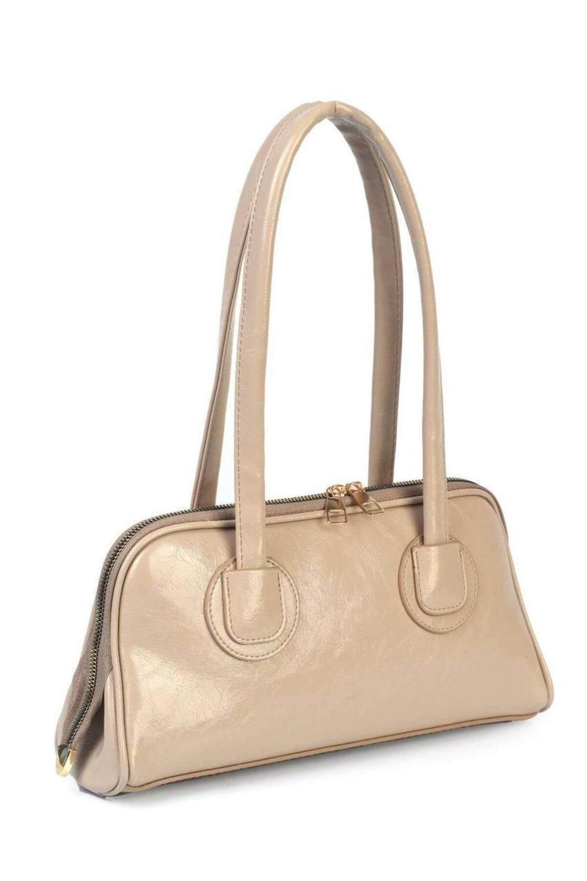 GÜLÇEM butik Kadın Omuz Çantası Leydi Krem