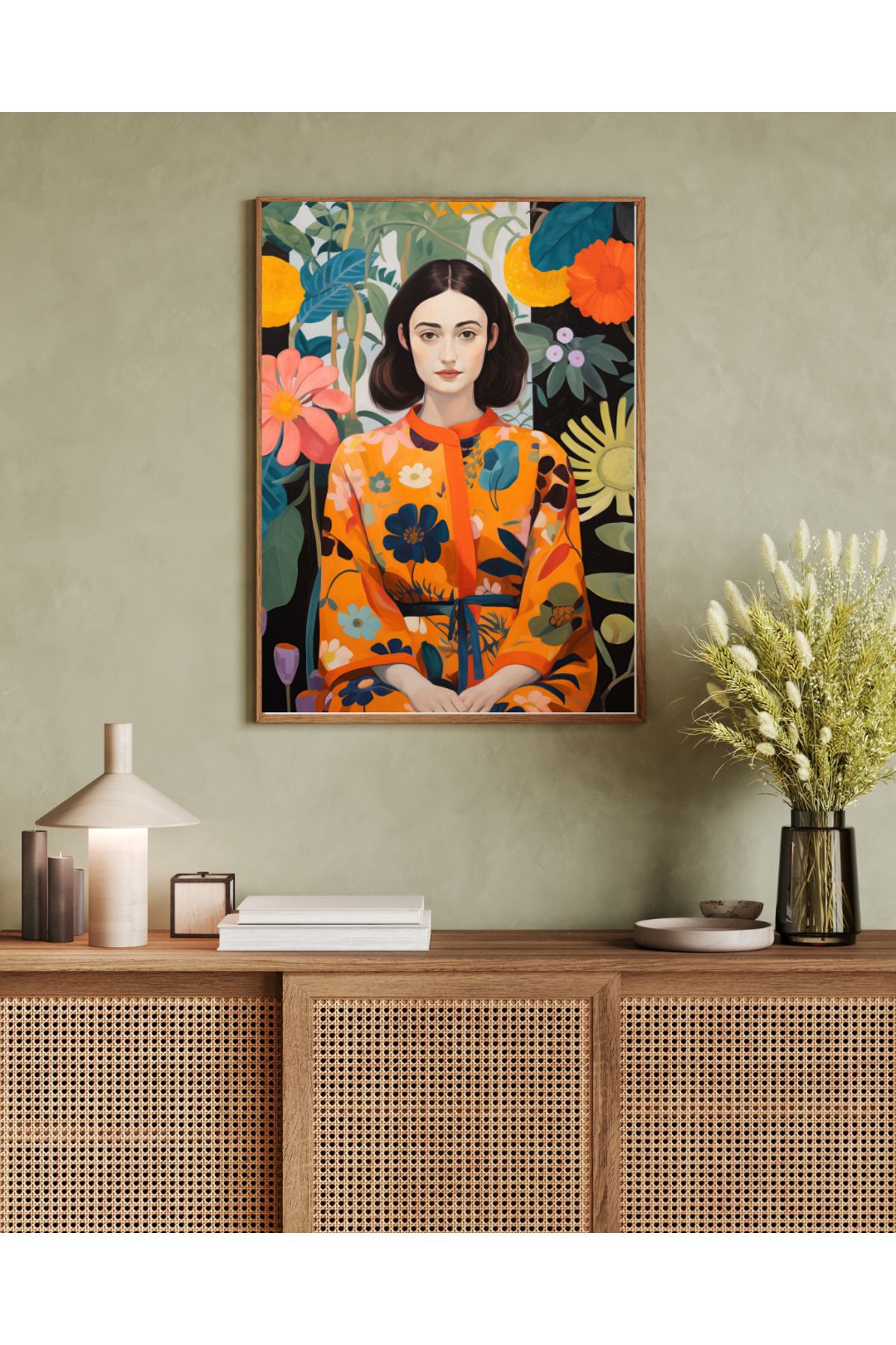 woodhomeworks tek parça salon ofis dekor tablo