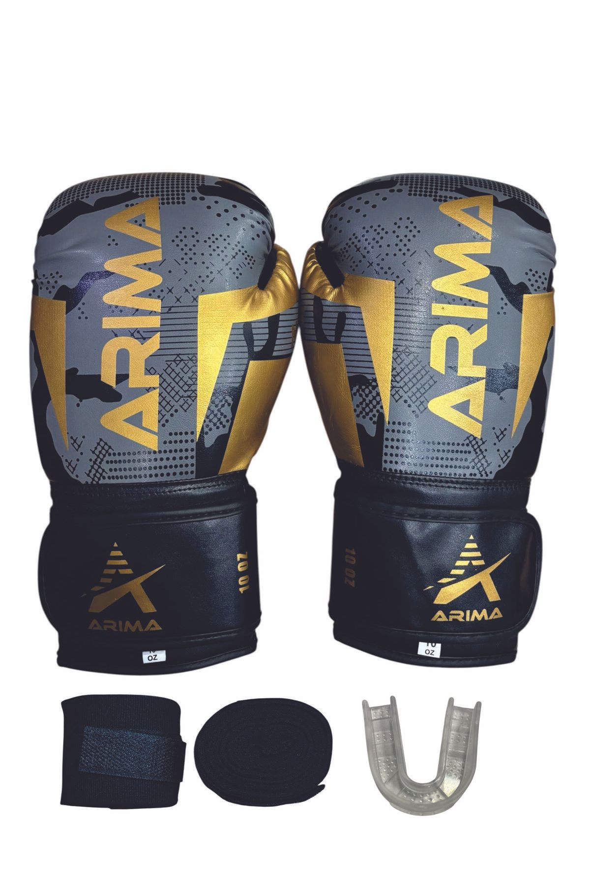 ARIMA Boks Eldiveni & Kick Boks Eldiveni & Muay Thai Eldiveni & Kickboks Eldiveni Set Siyah