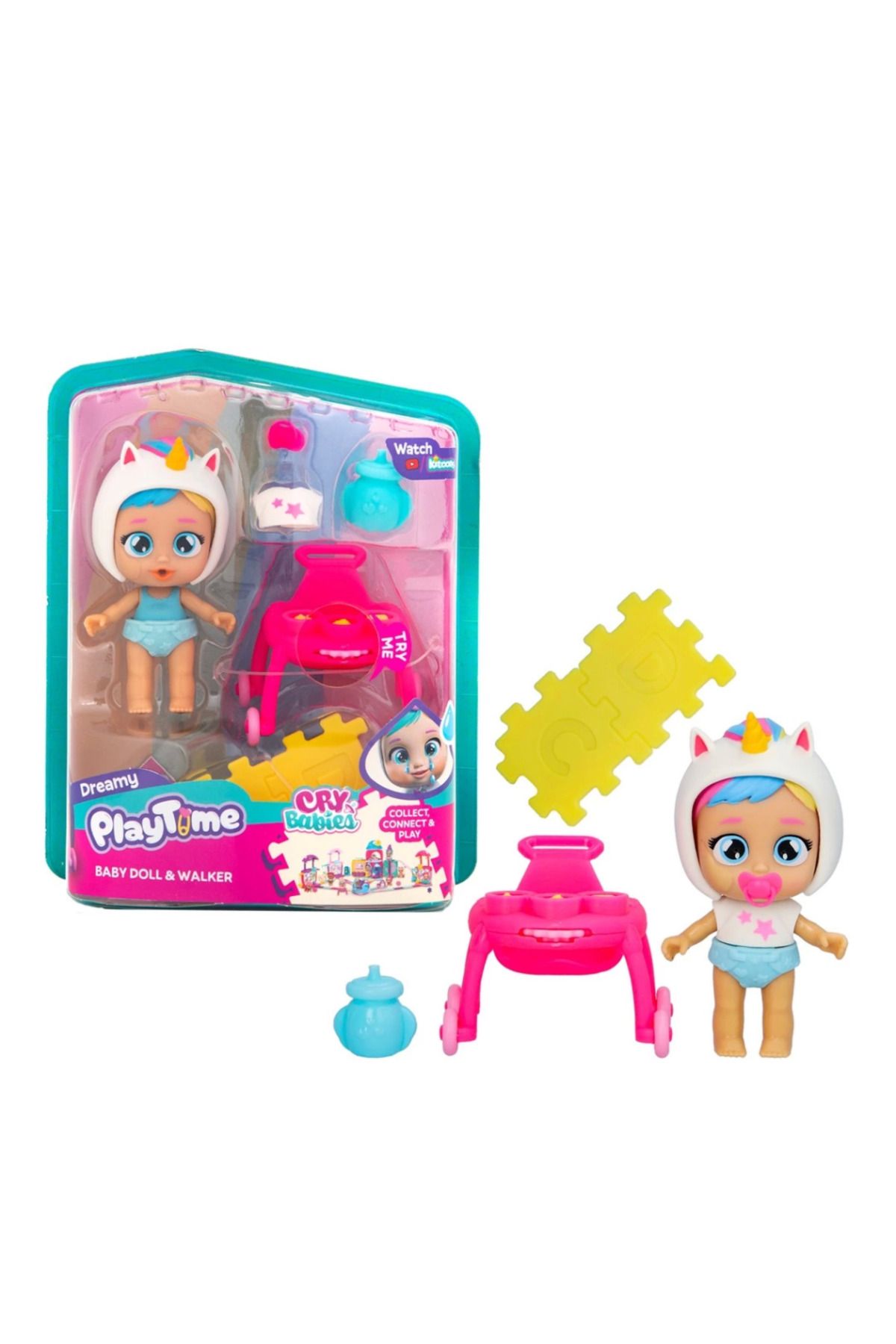 NW NessiWorld Nessiworld Cry Babies Play Time Mini Bebek ve Yürüteç