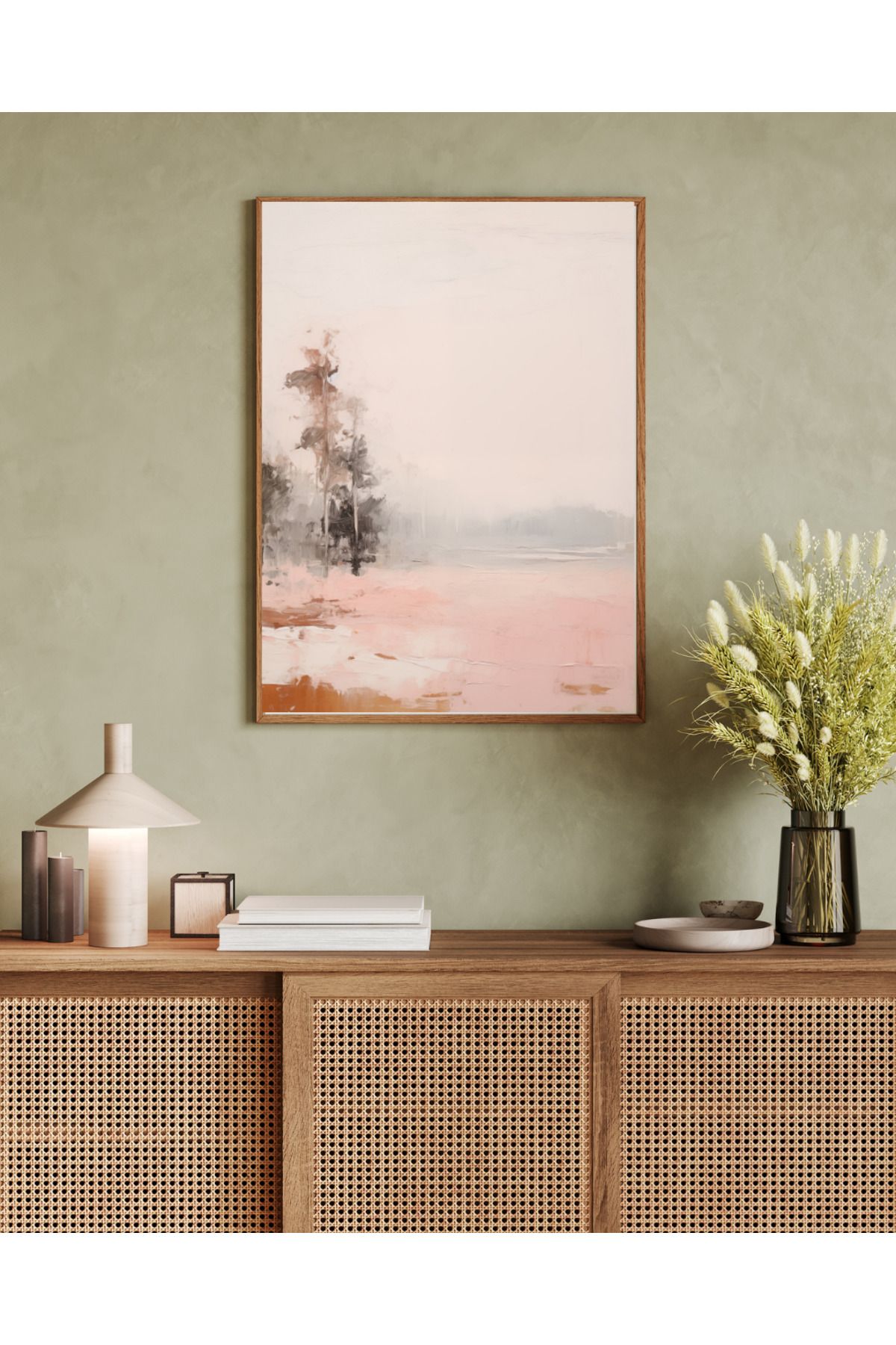 woodhomeworks tek parça salon ofis dekor tablo