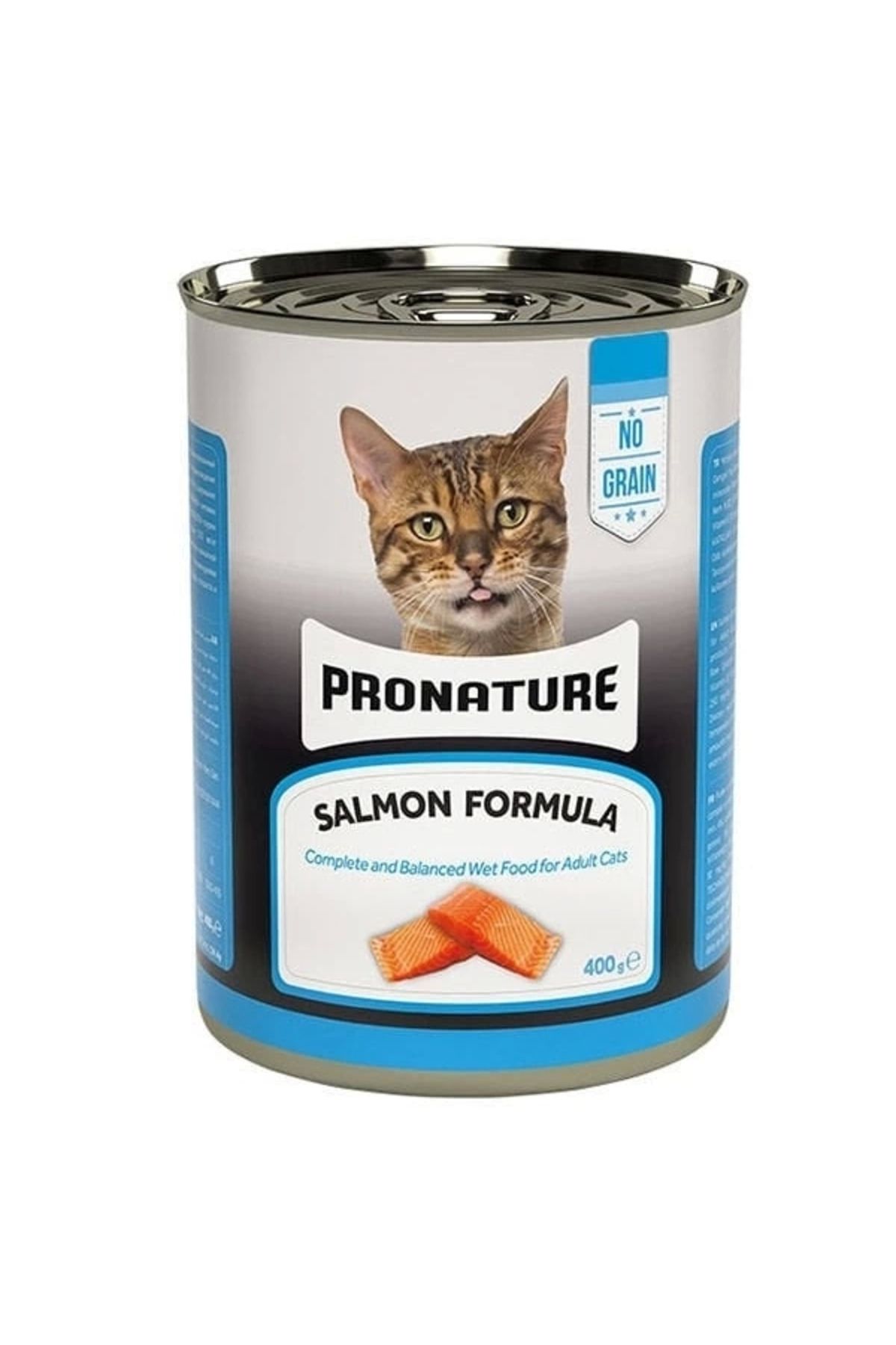 No8 Home Pronature Tahılsız Somonlu Ezme Yetişkin Konserve Kedi Maması 400 Gr