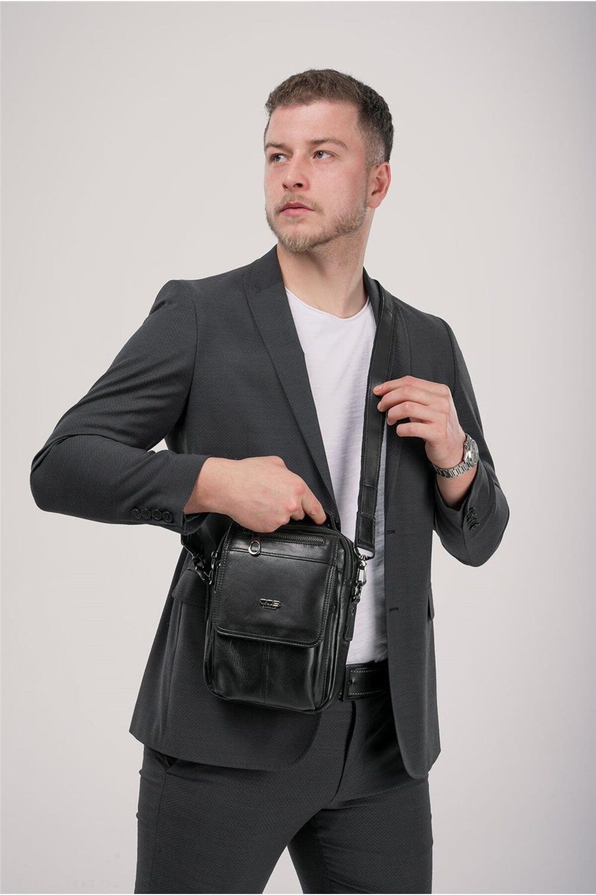 ÇÇS ÇÇS 31597 Hakiki Deri Askılı Çanta