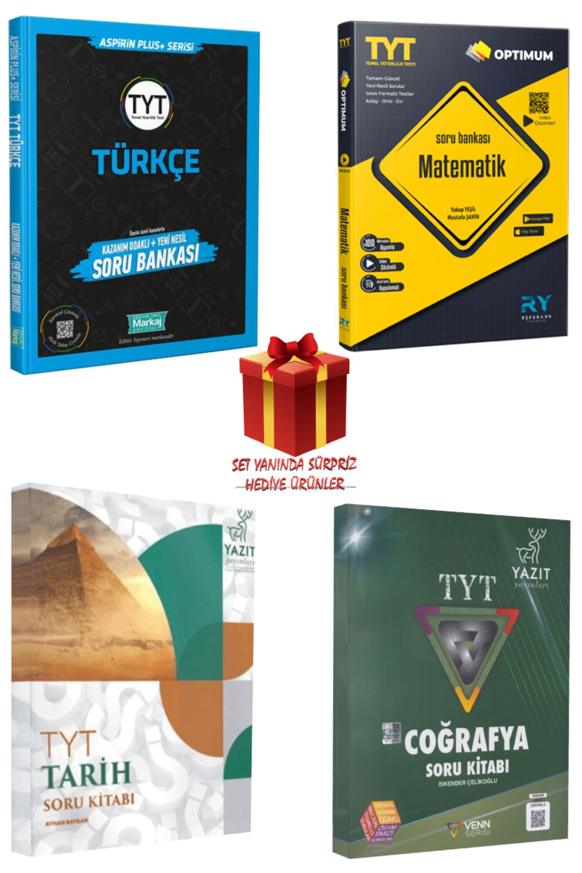 Panem Yayınları TYT Soru Bankası Seti: Türkçe + Matematik + Tarih + Coğrafya + Hediye