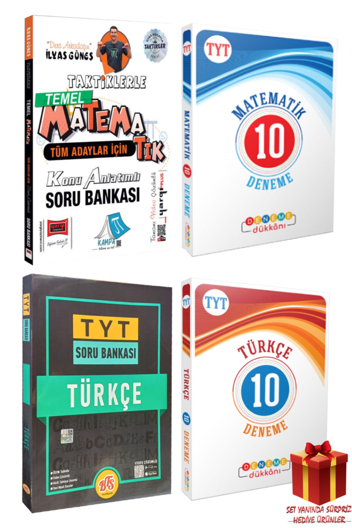 Yargı Yayınları İlyas Güneş Taktiklerle Matematik Konu Anlatımlı Soru Bankası+ TYT 10 Türkçe - 10 Matematik Deneme