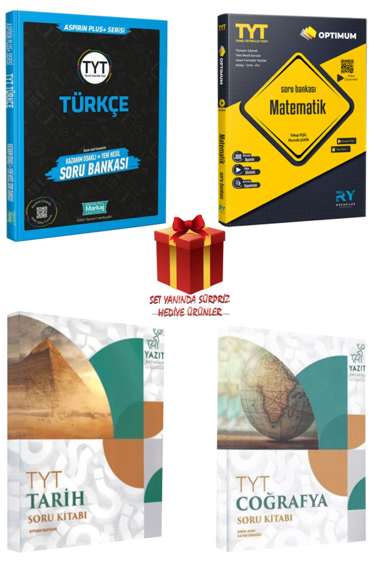 Panem Yayınları TYT Soru Bankası Seti: Türkçe + Matematik + Tarih + Coğrafya + Hediye