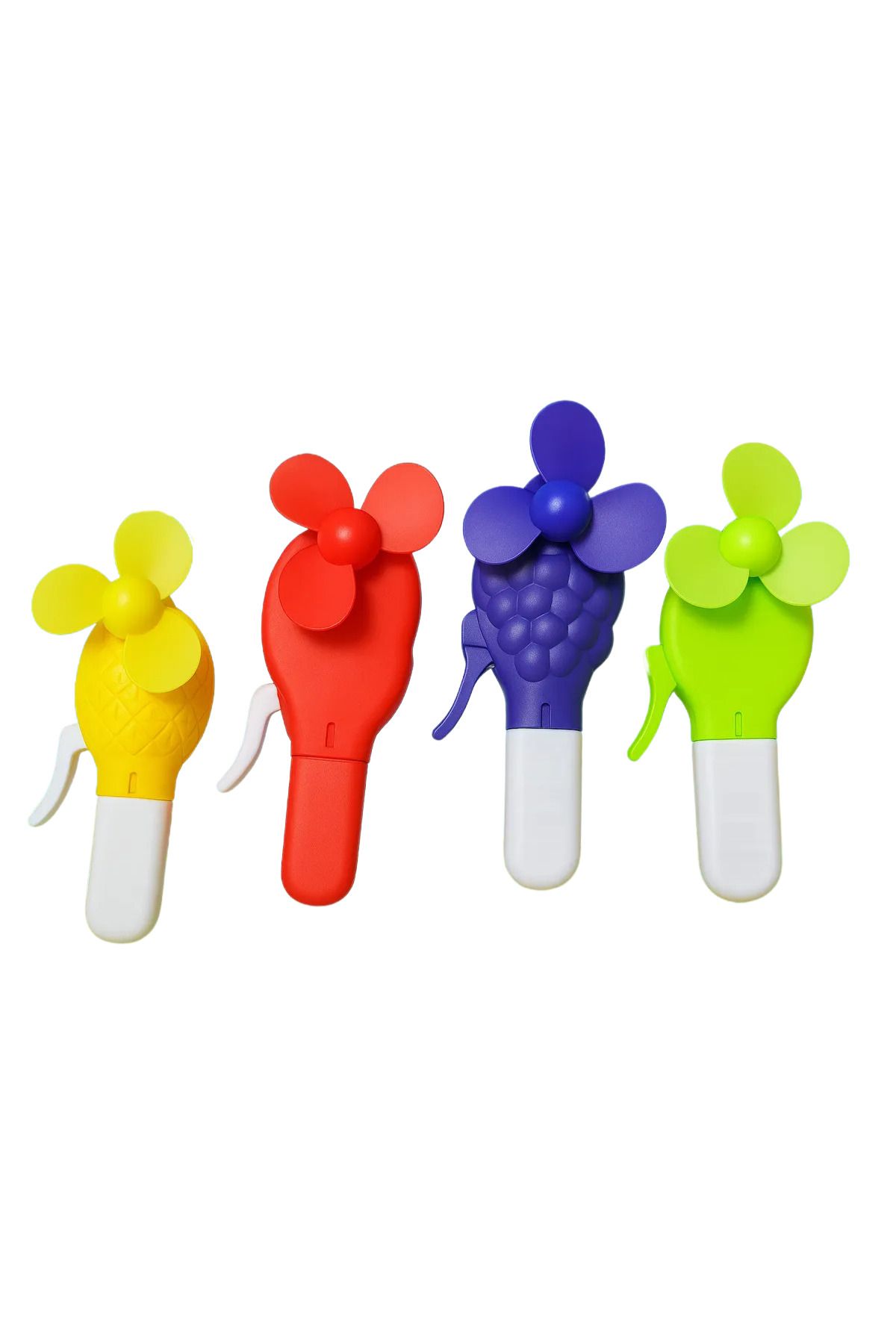Ka-Toys 4’lü Meyve Desenli Manuel El Fanı Seti – Pilsiz Mini Vantilatör – 3 Yaş ve Üzeri Çocuklar İçin