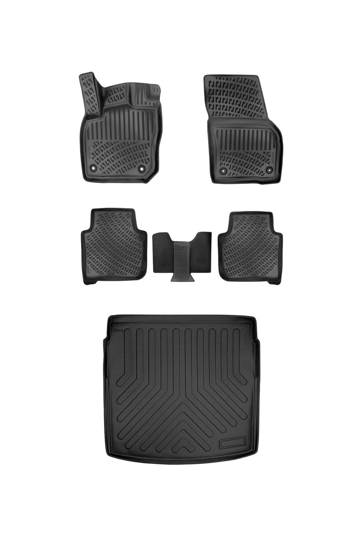 Bizymo Volkswagen Tayron 2024 Sonrası 3D Havuzlu Paspas ve ALT Bagaj Havuzu Seti Bizymo