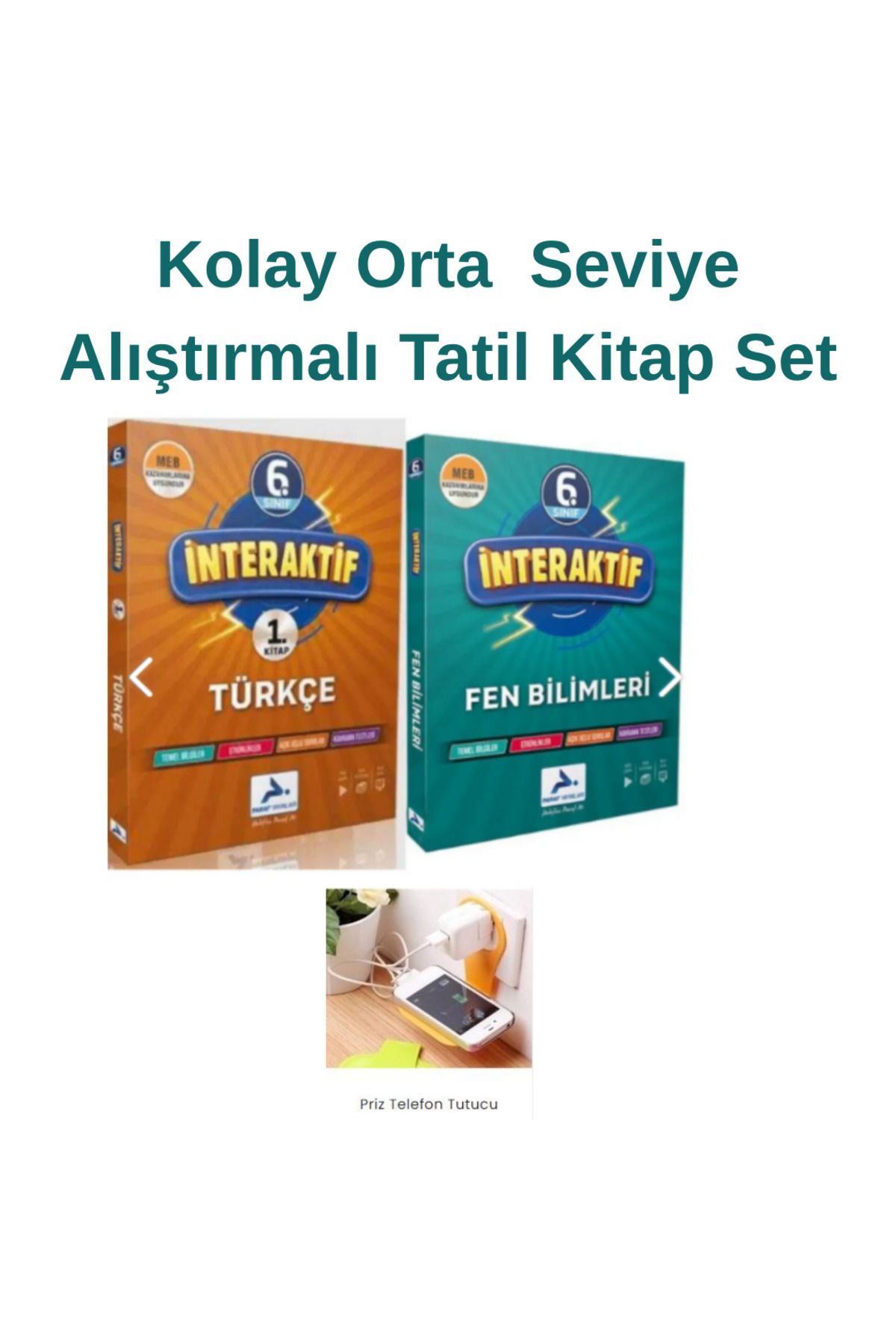 Bilgi Sarmal Yayınları Paraf 6.Sınıf İnteraktif Türkçe-Fen Soru Bankası YAZ TEKRAR SET 2025 PRİZ TUTUCULU