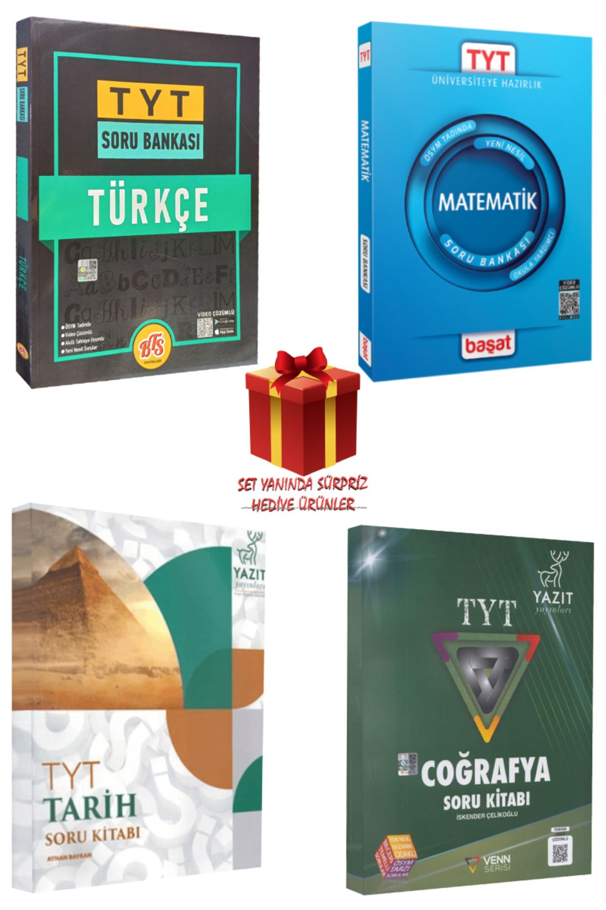 Panem Yayınları TYT Soru Bankası Seti: Türkçe + Matematik + Tarih + Coğrafya + Hediye